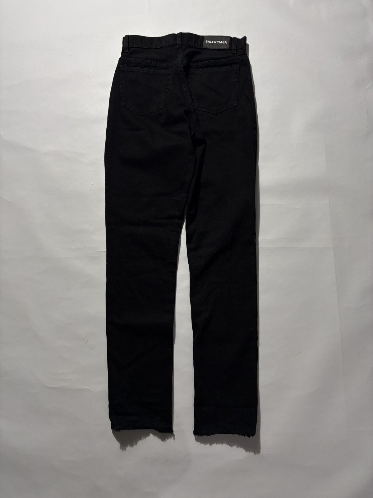 Balenciaga BALENCIAGA HIGH WAISTED STRAIGHT LEG JEANS Size 26" / US 2 / IT 38 - 2 Thumbnail