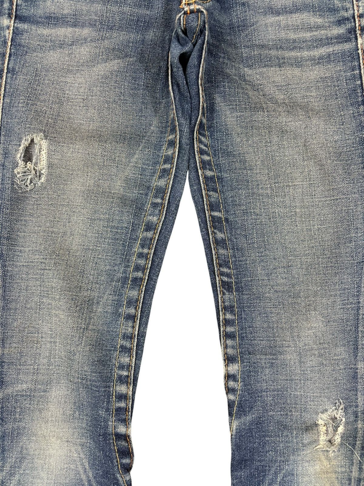 True Religion Vintage True Religion Joey Distressed Flare Blue Jeans Size 27" / US 4 / IT 40 - 5 Thumbnail
