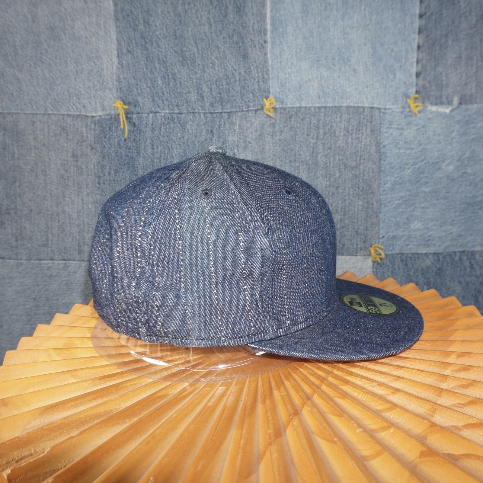 New Era 7 3/8 58.7CM- Vintage / Y2K Yankees Sashiko Style Fitted Cap Size ONE SIZE - 5 Thumbnail