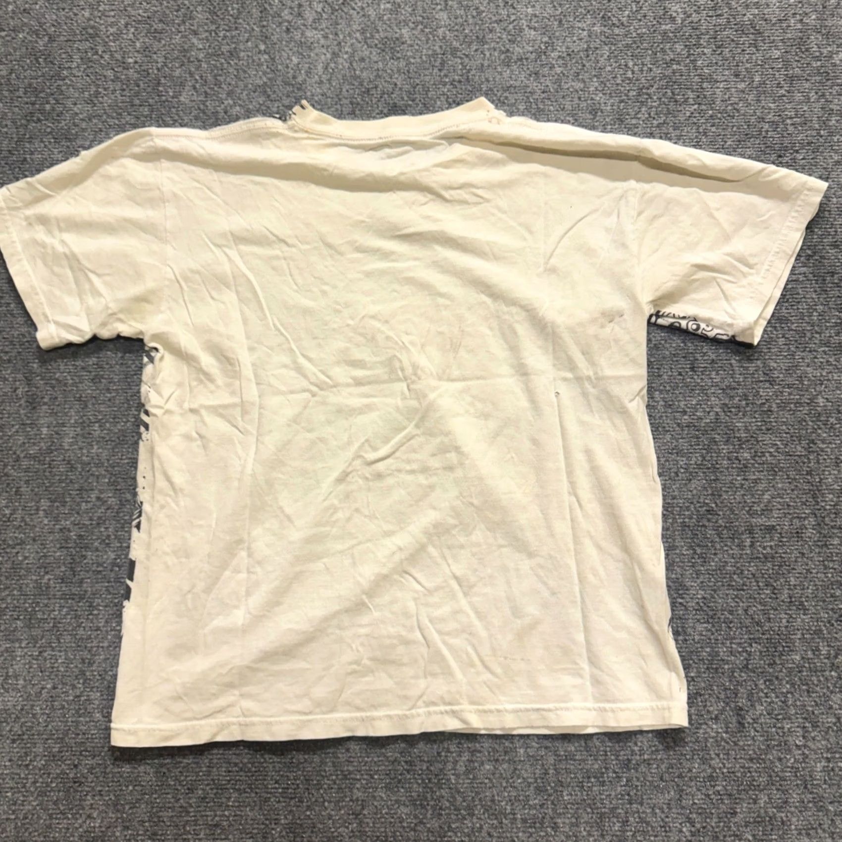 Thrasher VTG Y2K AOP Hip-hop t-shirt Men's S Stained White Thrashed Shirt Size US S / EU 44-46 / 1 - 3 Thumbnail