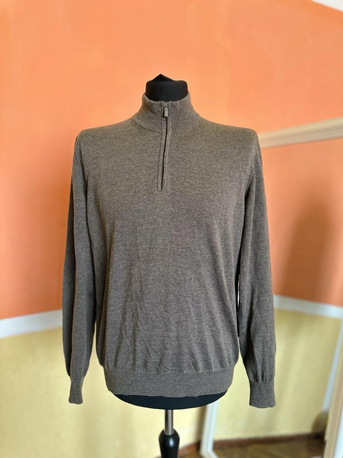 Canali Canali Sweater Men's size 52 Wool Cashmere Extrafine 1/4 Zip Size US L / EU 52-54 / 3 - 1 Thumbnail