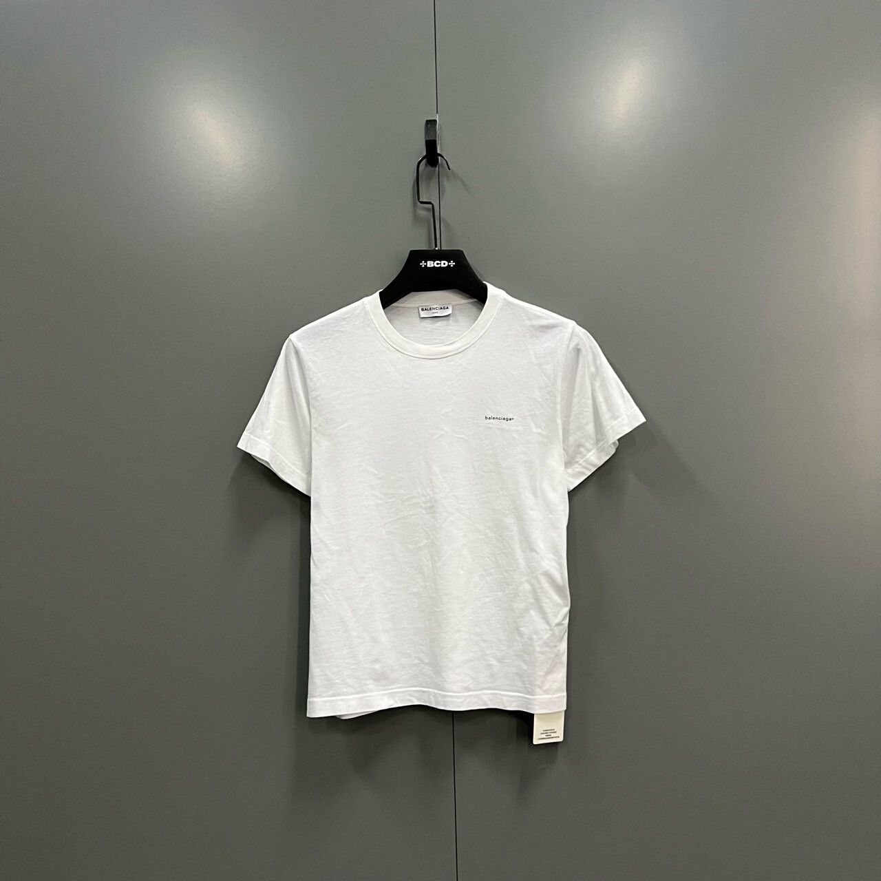 Balenciaga white short sleeve Balenciaga logo t-shirt Size US L / EU 52-54 / 3 - 1 Thumbnail