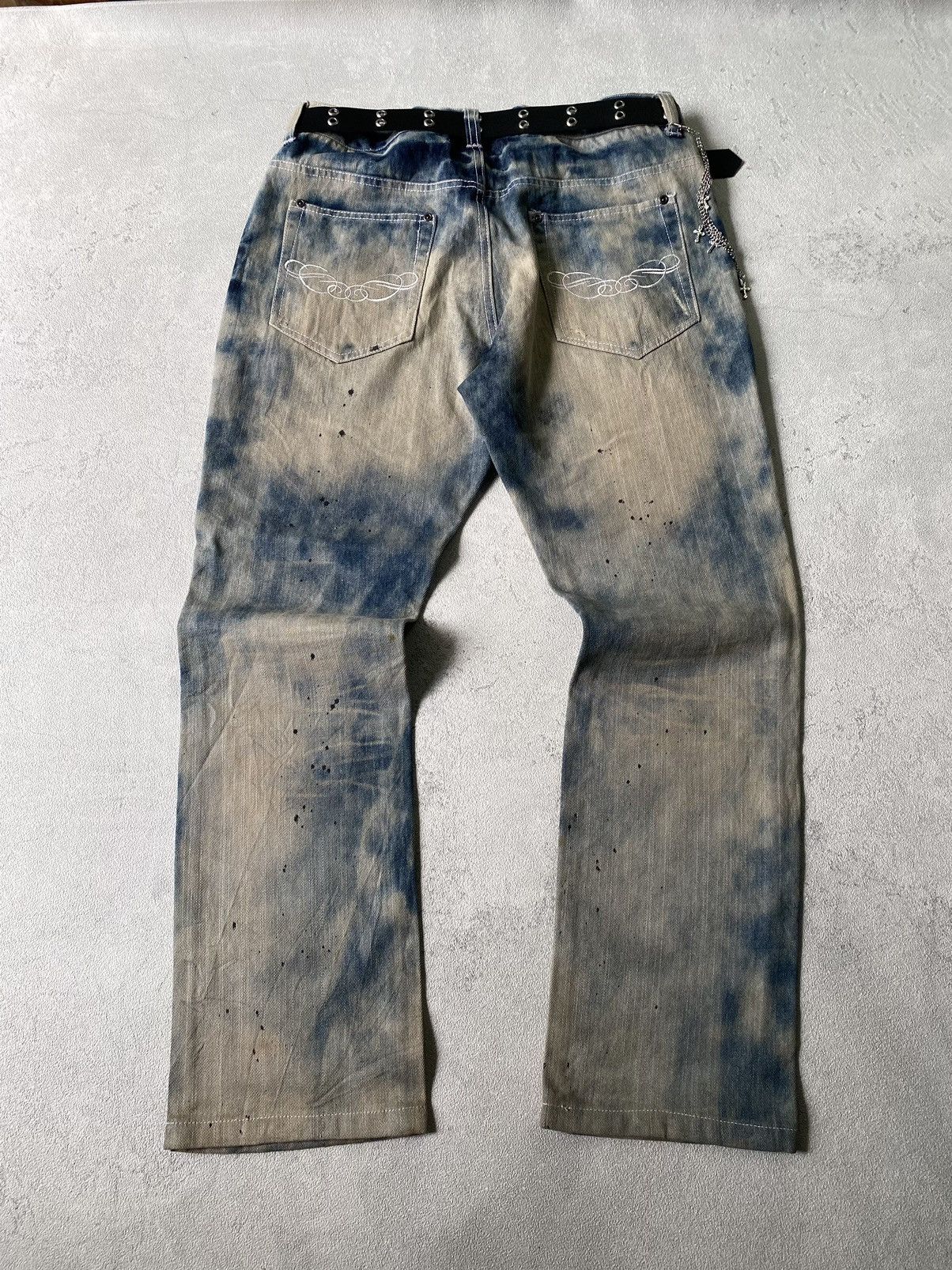If Six Was Nine × In The Attic × Le Grande Bleu (L.G.B.) acid wash denim pants by in the attic homme Size US 34 / EU 50 - 5 Thumbnail