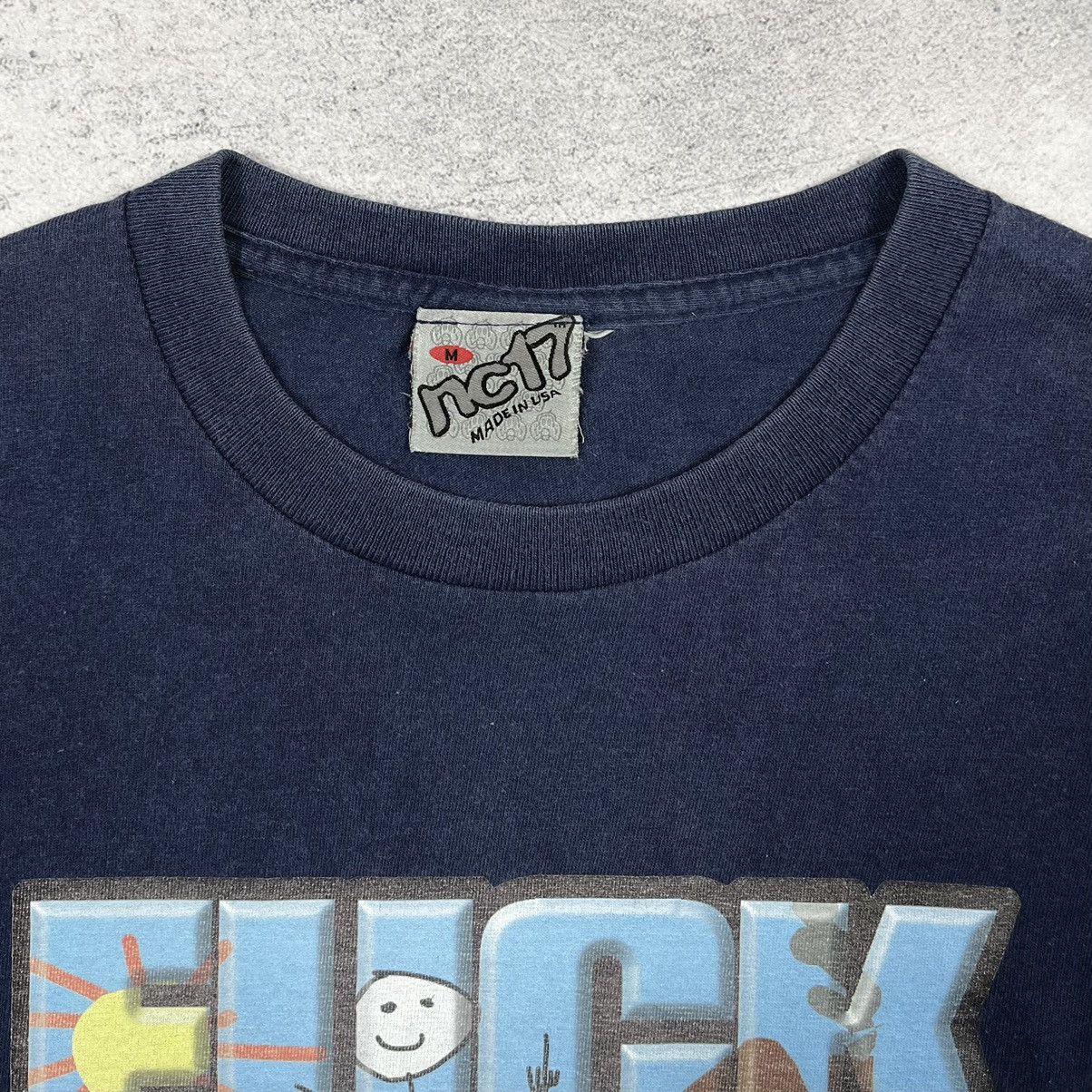 Hook-Ups Vintage NC17 “Fuck You” faded T Shirt 90’s Size US M / EU 48-50 / 2 - 5 Thumbnail
