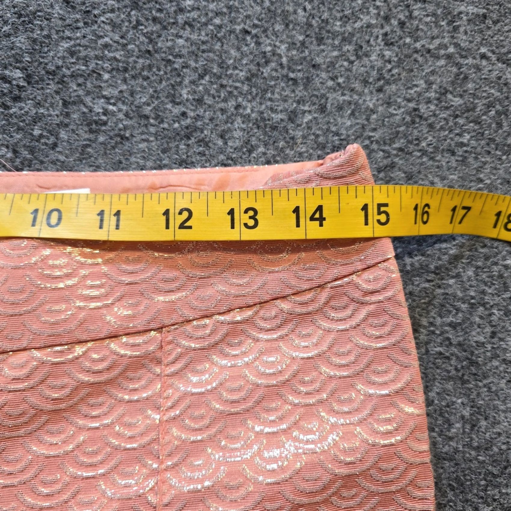 Lilly Pulitzer Lilly Pulitzer Pants Womens Size 0 Orange Gold Shimmer Ankle Side Zip Classic Pants Women XS- Regular? Size 25" / US 0 / IT 36 - 6 Thumbnail