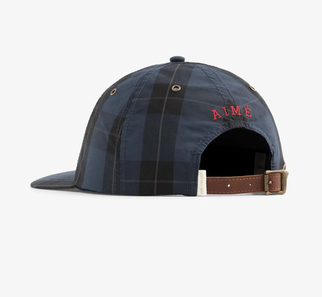 Aime Leon Dore Aime Leon Dore ALD Buddy Nylon Hat Navy Blue Plaid FW23 Size ONE SIZE - 2 Thumbnail