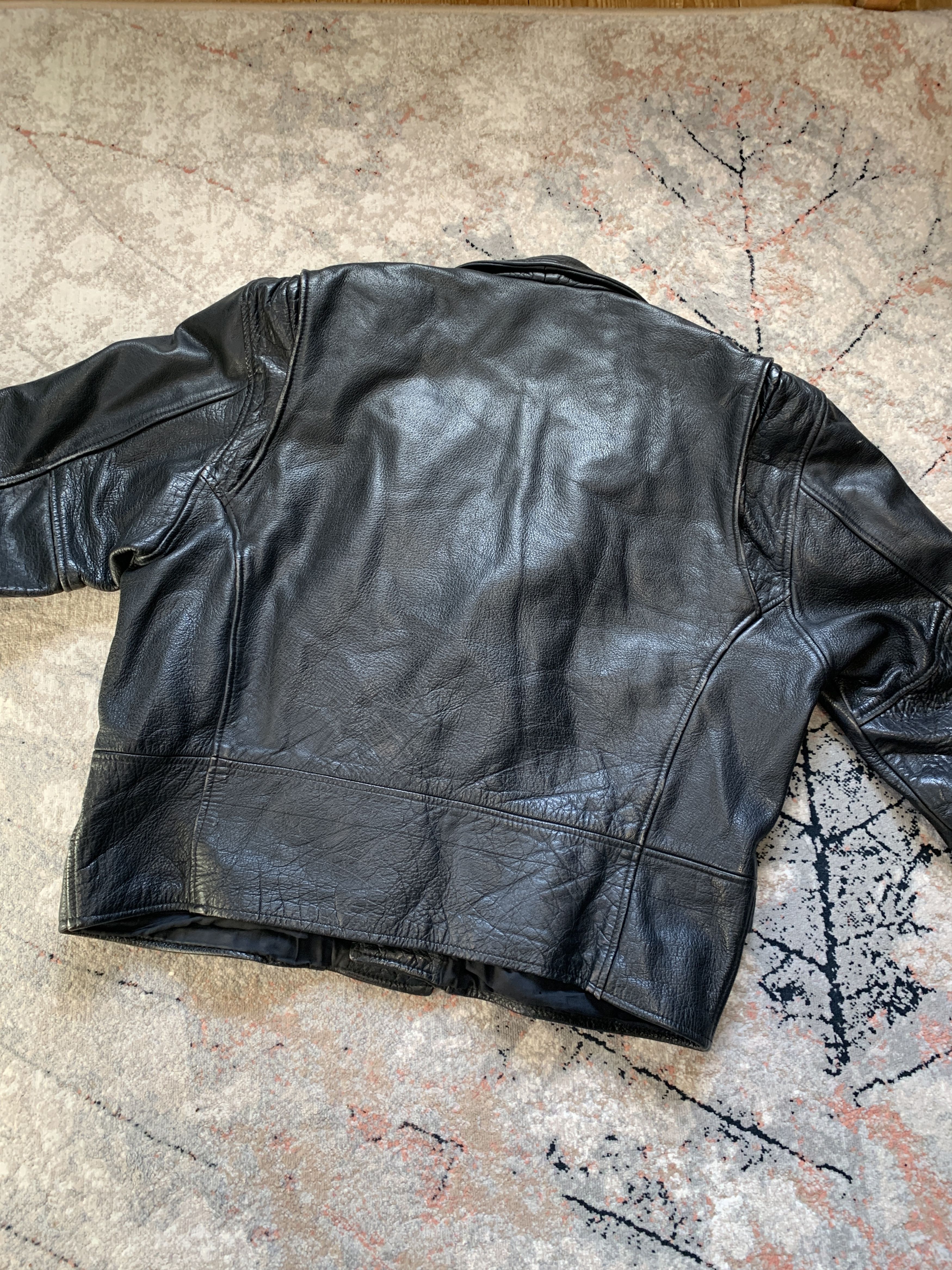 Vintage Vintage SHIC SKINN Moto Biker Leather Jacket Size US XXL / EU 58 / 5 - 4 Thumbnail