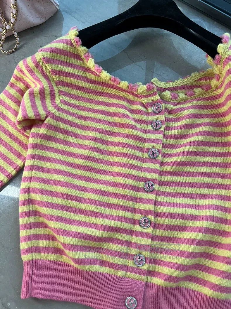Chanel Chanel 25s striped cardigan coat Size XS / US 0-2 / IT 36-38 - 4 Thumbnail