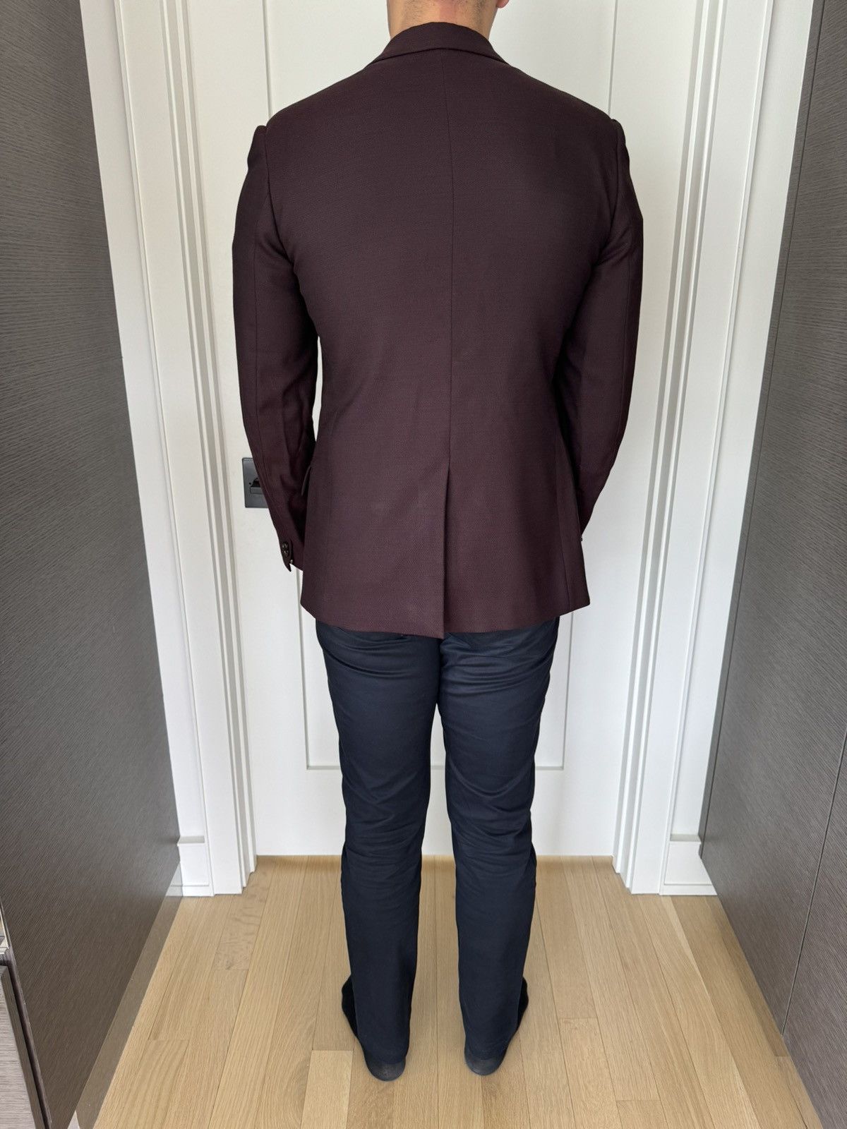 Maison Margiela Burgundy Runway Margiela Blazer Size 38R - 5 Thumbnail