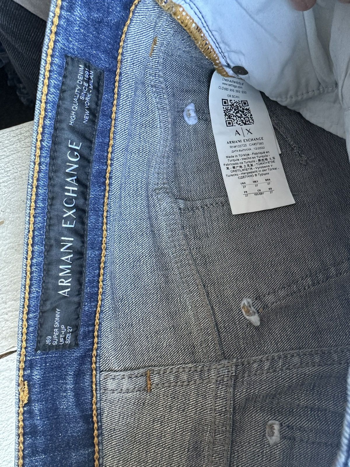 Armani 🚨Gothic Armani Regular Slim relax Flared Jeans Womens Size 27" / US 4 / IT 40 - 5 Thumbnail