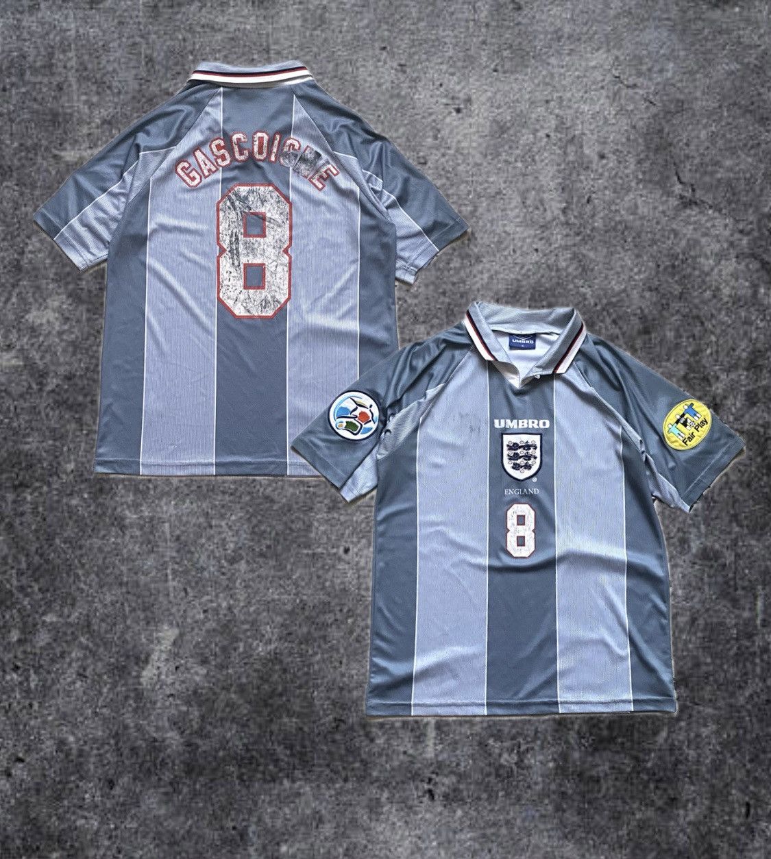 Umbro ⚽️ Vintage 96s Umbro Gascoigne England jersey #8 Soccer Size US L / EU 52-54 / 3 - 1 Thumbnail
