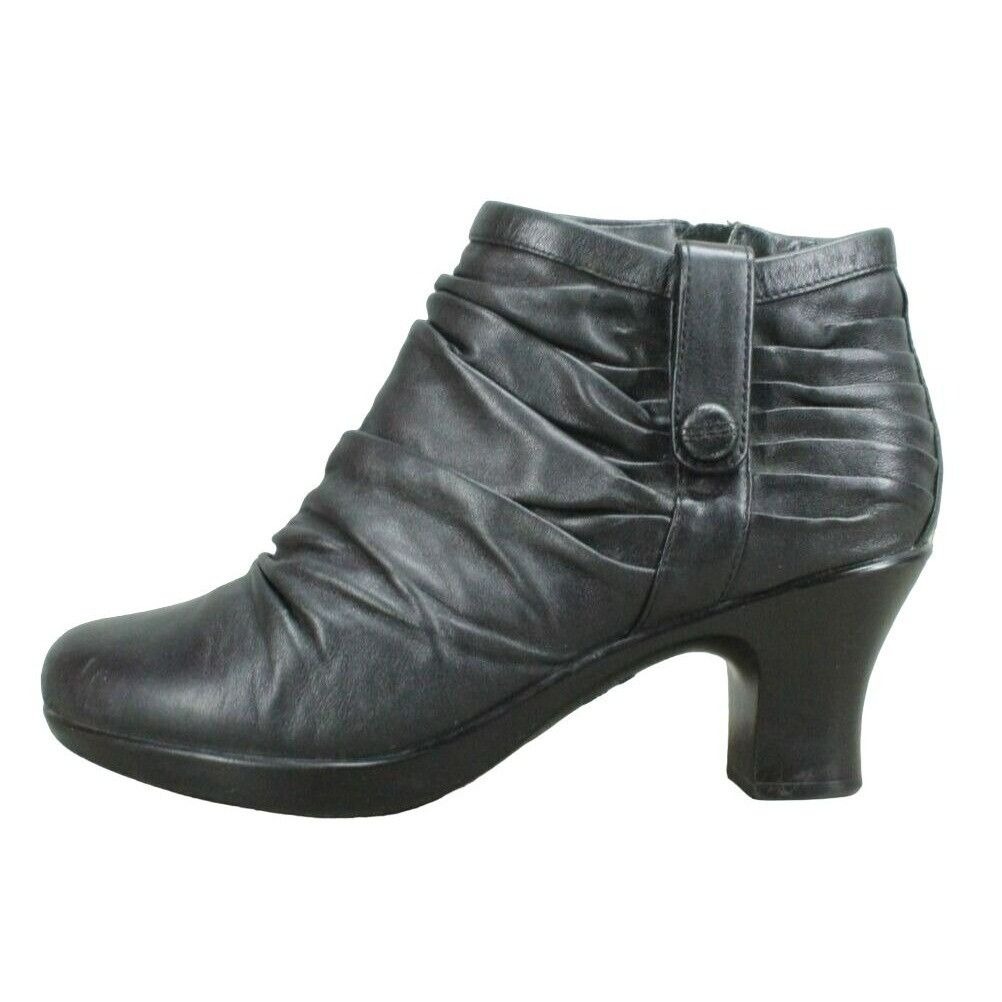Dansko × Leather Dansko Ruched Buffy Womens Heeled Ankle Booties Size US 10 / IT 40 - 2 Thumbnail