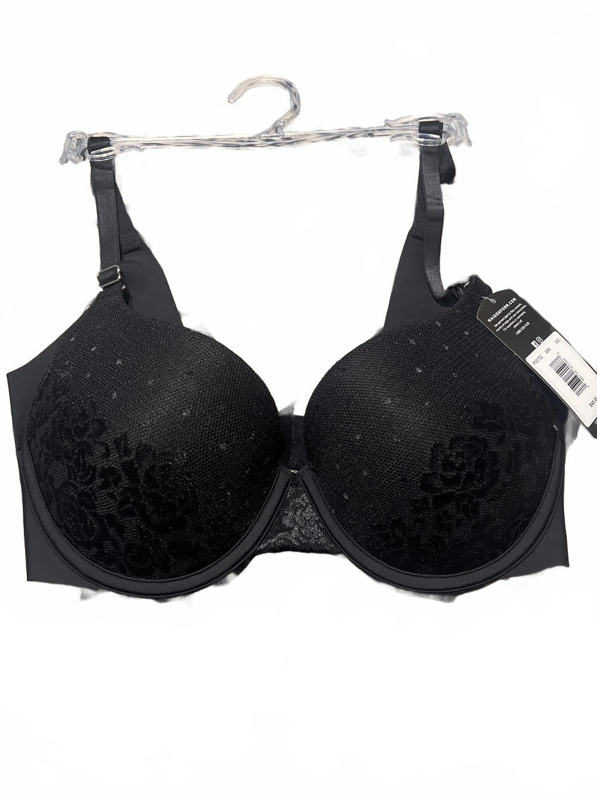 Other Maidenform Black Floral Pattern Underwire Bra Size 34C Size ONE SIZE - 1 Thumbnail