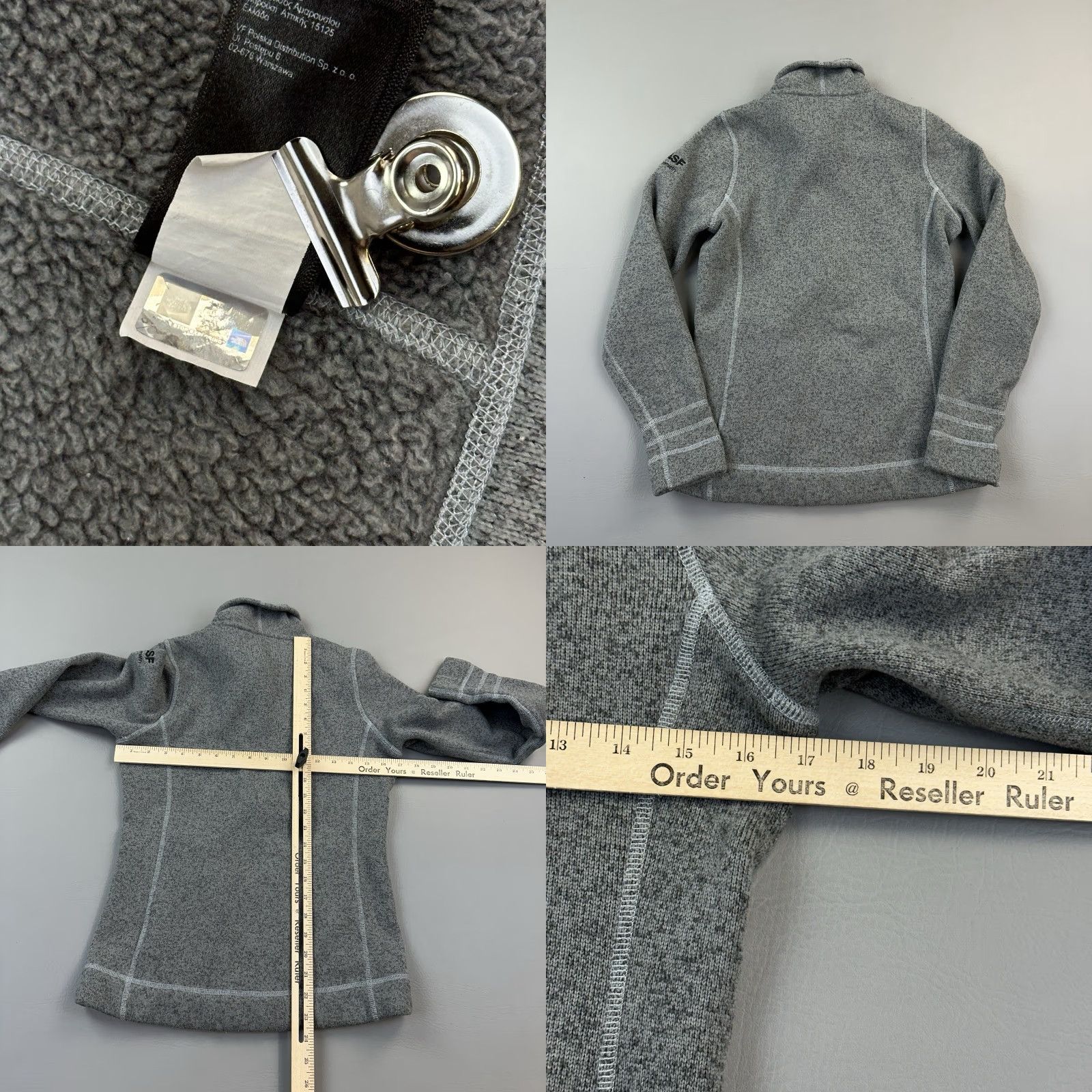 The North Face The North Face Sweater Fleece Jacket Women's Small Gray Full Zip Outdoor Hiking Size S / US 4 / IT 40 - 9 Thumbnail
