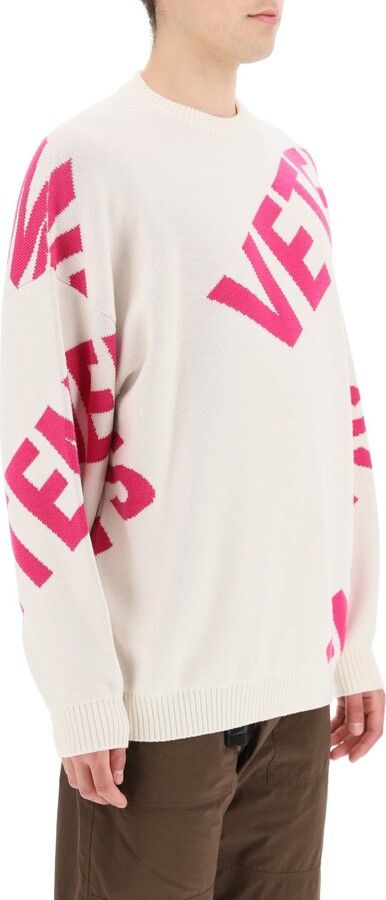 Vetements o1y0924 Sweater in Ivory Size US M / EU 48-50 / 2 - 3 Thumbnail