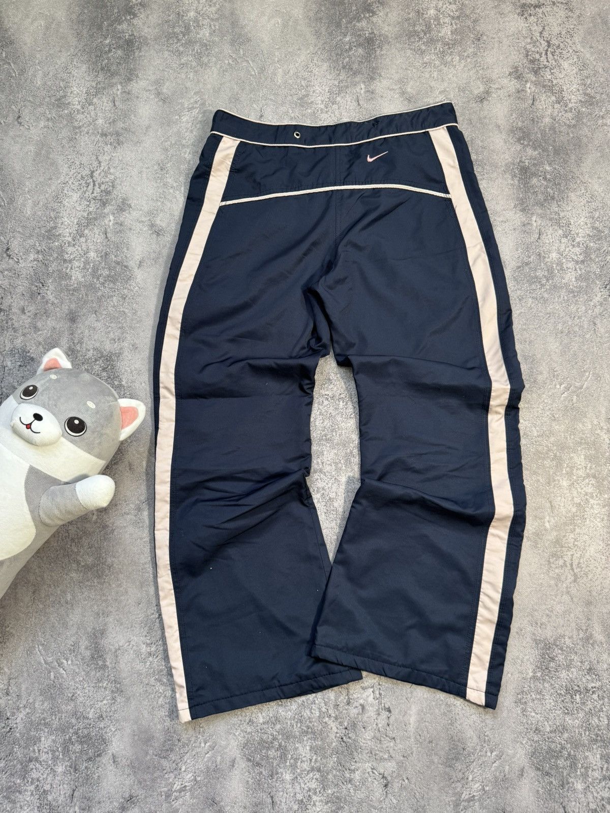 Nike × Vintage Nike Small Swoosh Boot Cut Vintage 90s Buggy Sweatpants Size 36" / US 14 / IT 50 - 7 Thumbnail