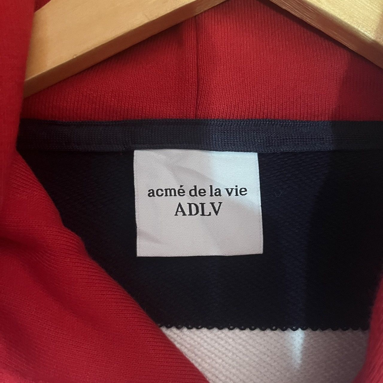 acme de la vie acmé de la vie STRIPE ARCH LOGO HOODIE NAVY Size US L / EU 52-54 / 3 - 12 Thumbnail