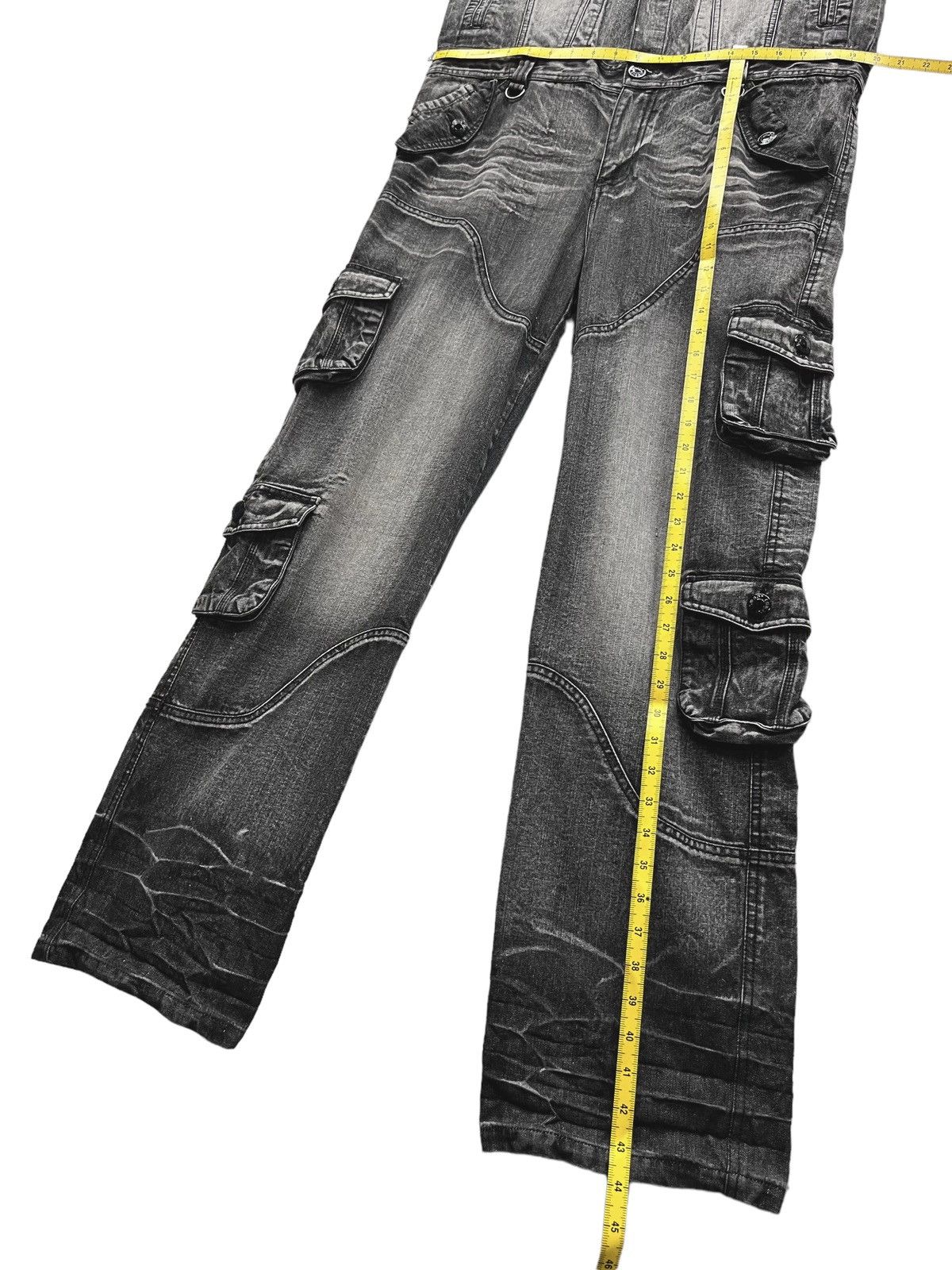 LOWBOX 🔥☠️Vtg LOWBOX Punk Multipocket Cargo Denim Coverall Size US 34 / EU 50 - 13 Thumbnail