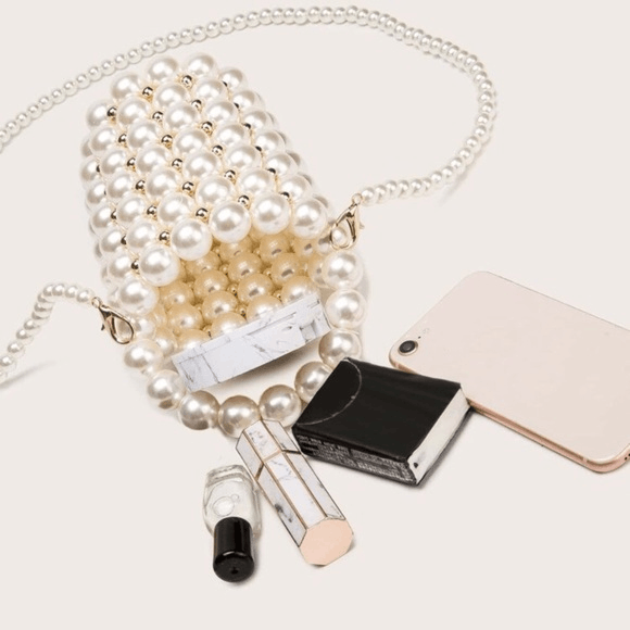 Zara ZARA jumbo pearl bucket bag purse comino vanina Size ONE SIZE - 5 Thumbnail