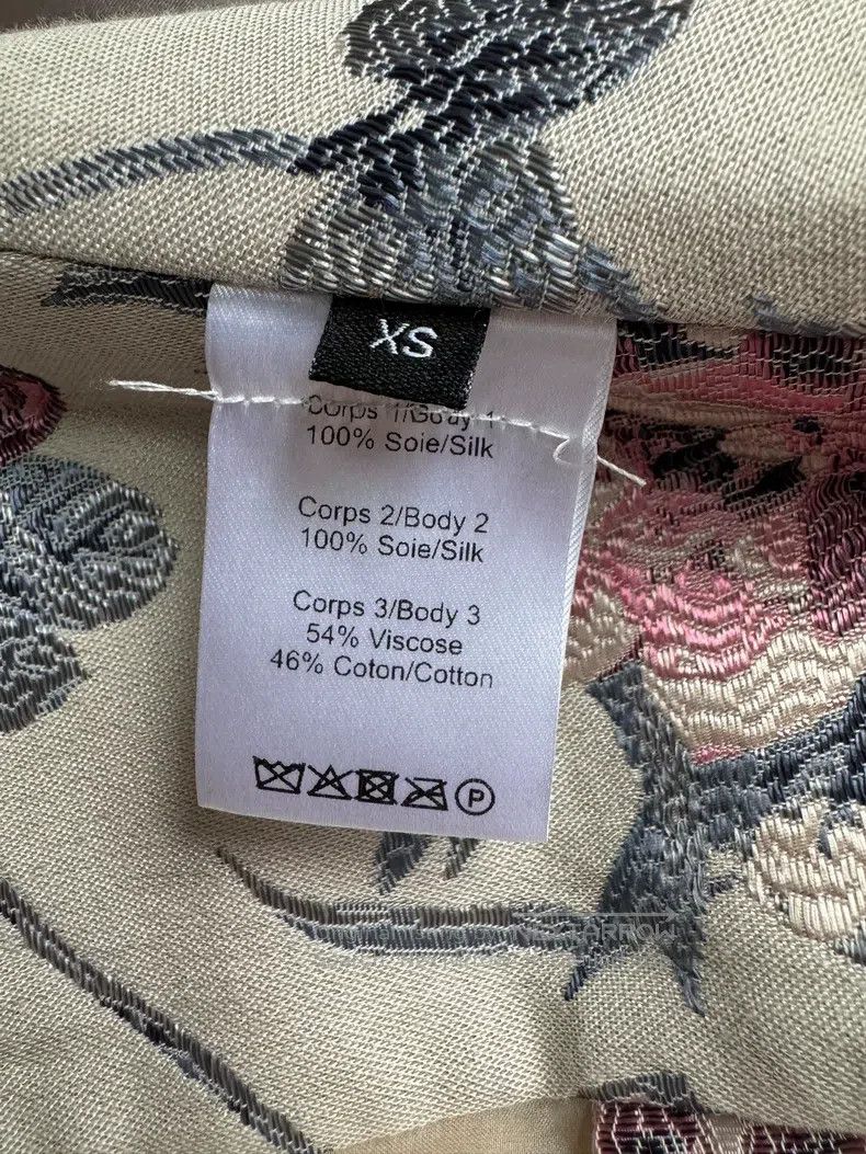 Y/Project Y/PROJECT Size XS Silk stitching embroidered top Size XS / US 0-2 / IT 36-38 - 4 Thumbnail