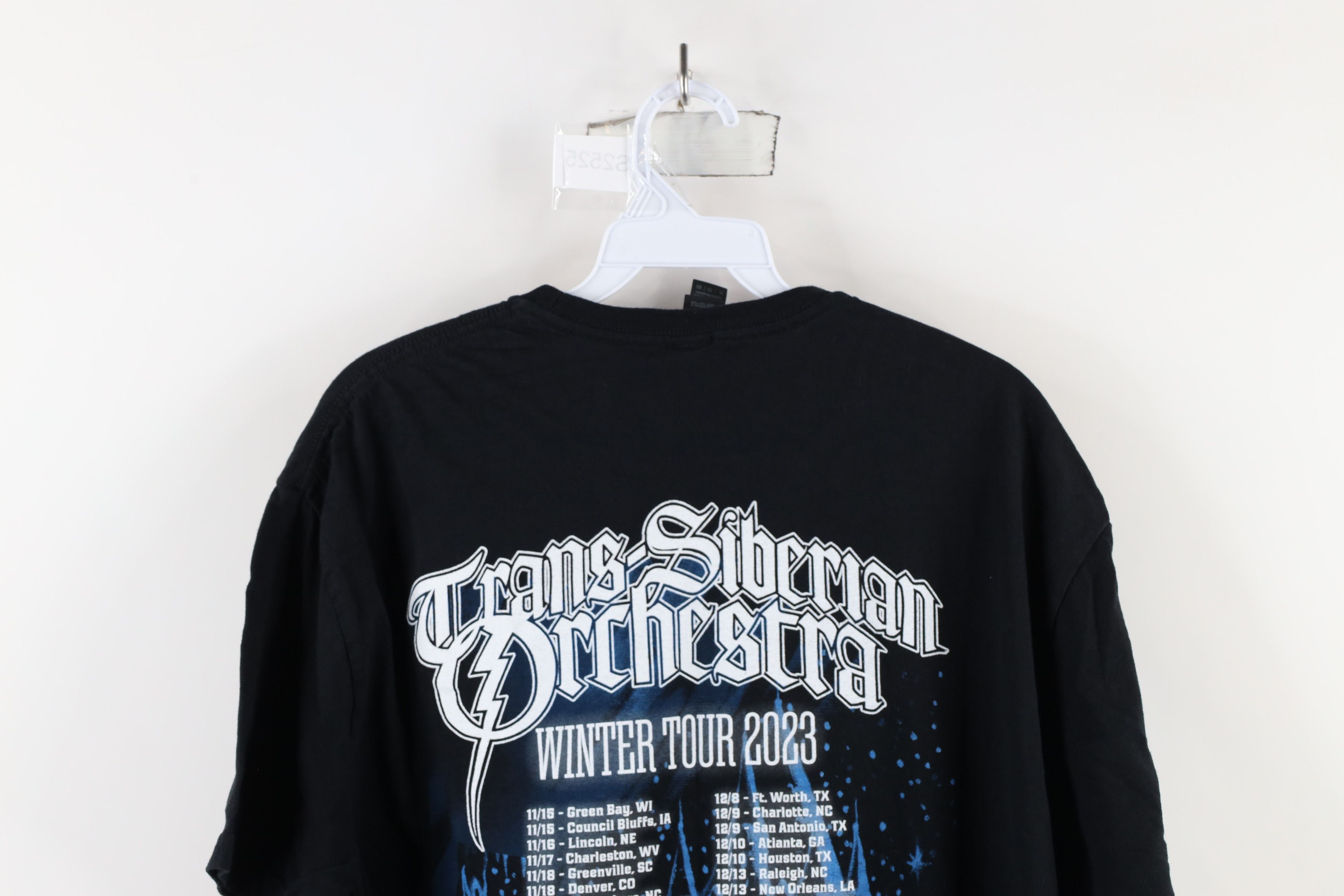 Vintage Y2K Winter Tour Trans Siberian Orchestra Band T-Shirt Black Size US XL / EU 56 / 4 - 13 Thumbnail
