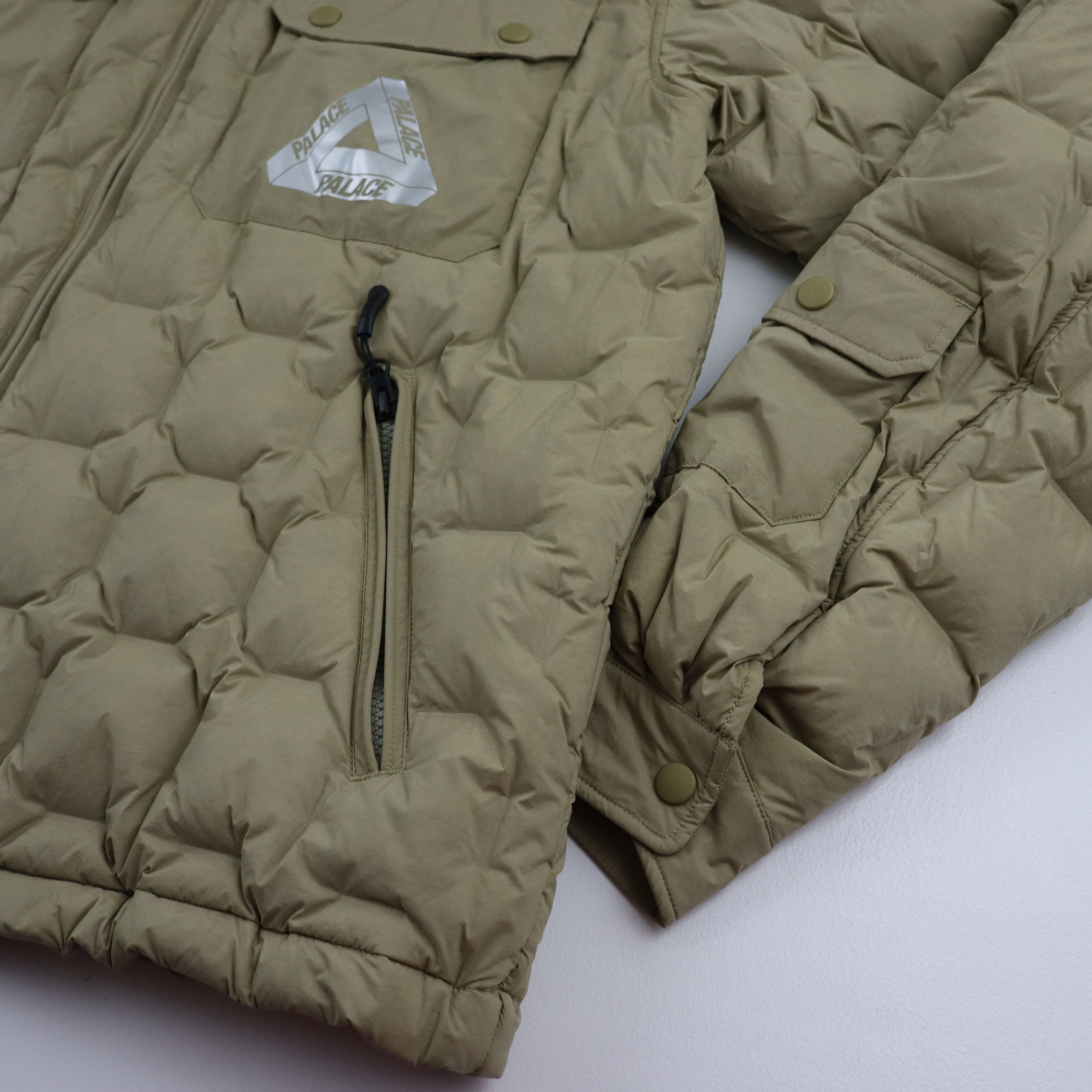 Palace × Supreme Palace Pertex Work Down Puffer Coat Jacket Mens Large Tan Size US L / EU 52-54 / 3 - 5 Thumbnail