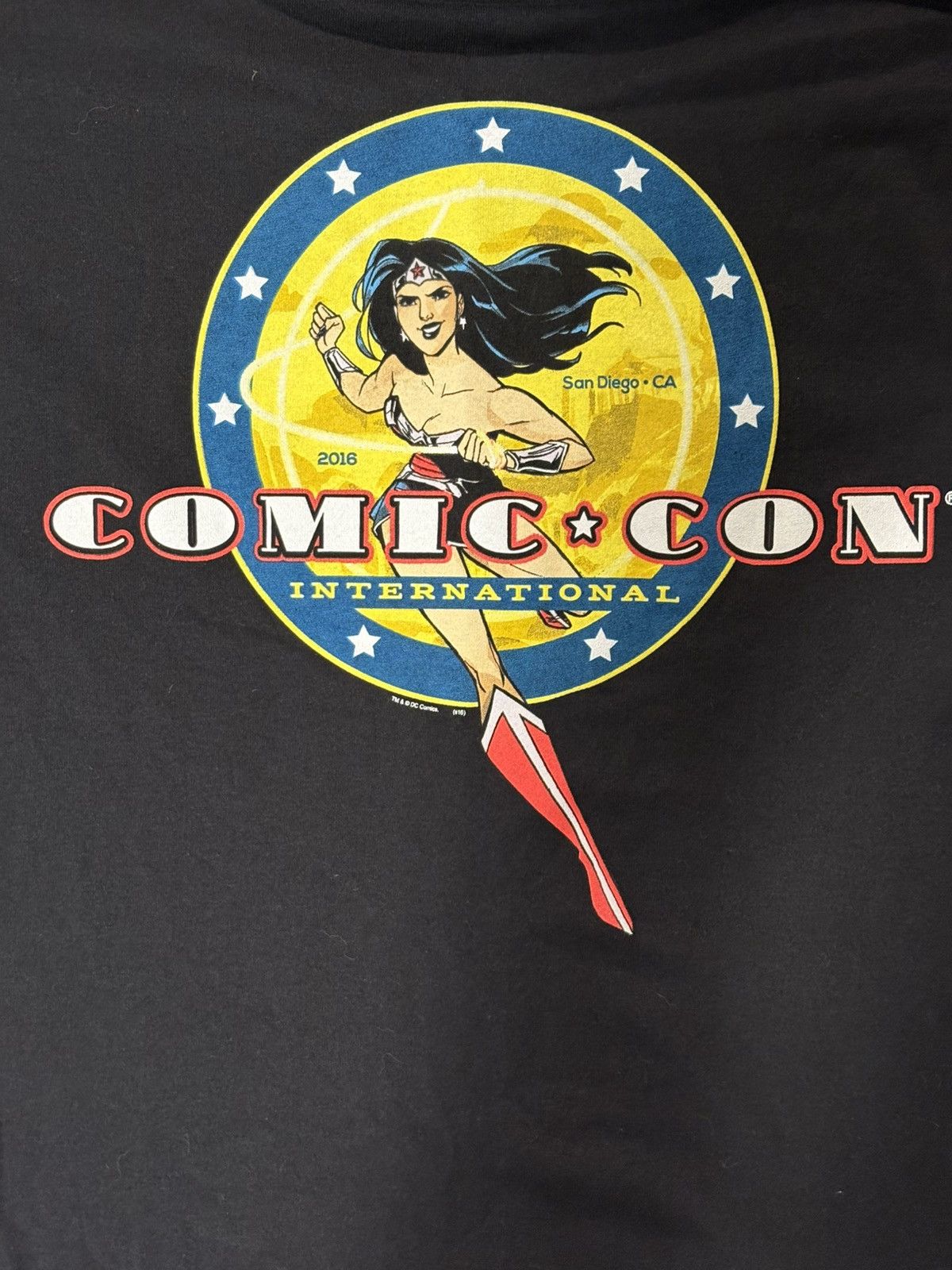 Hanes San Diego 2016 Comic-Con Black Short Sleeve Tee Hanes Small Size S / US 4 / IT 40 - 2 Thumbnail