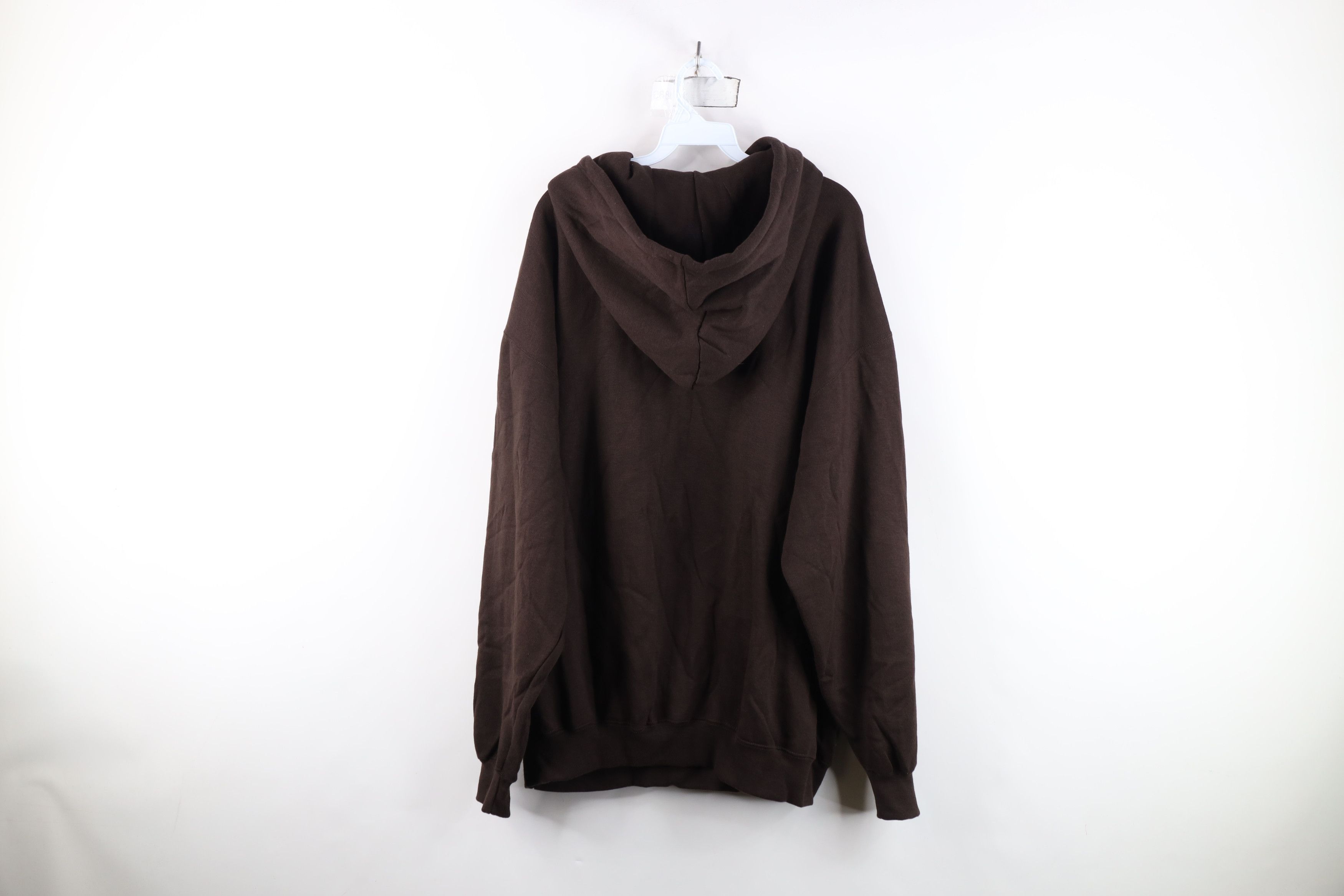 Vintage Deadstock Vintage 90s Y2K Streetwear Hoodie Sweatshirt Brown Size US XL / EU 56 / 4 - 11 Thumbnail