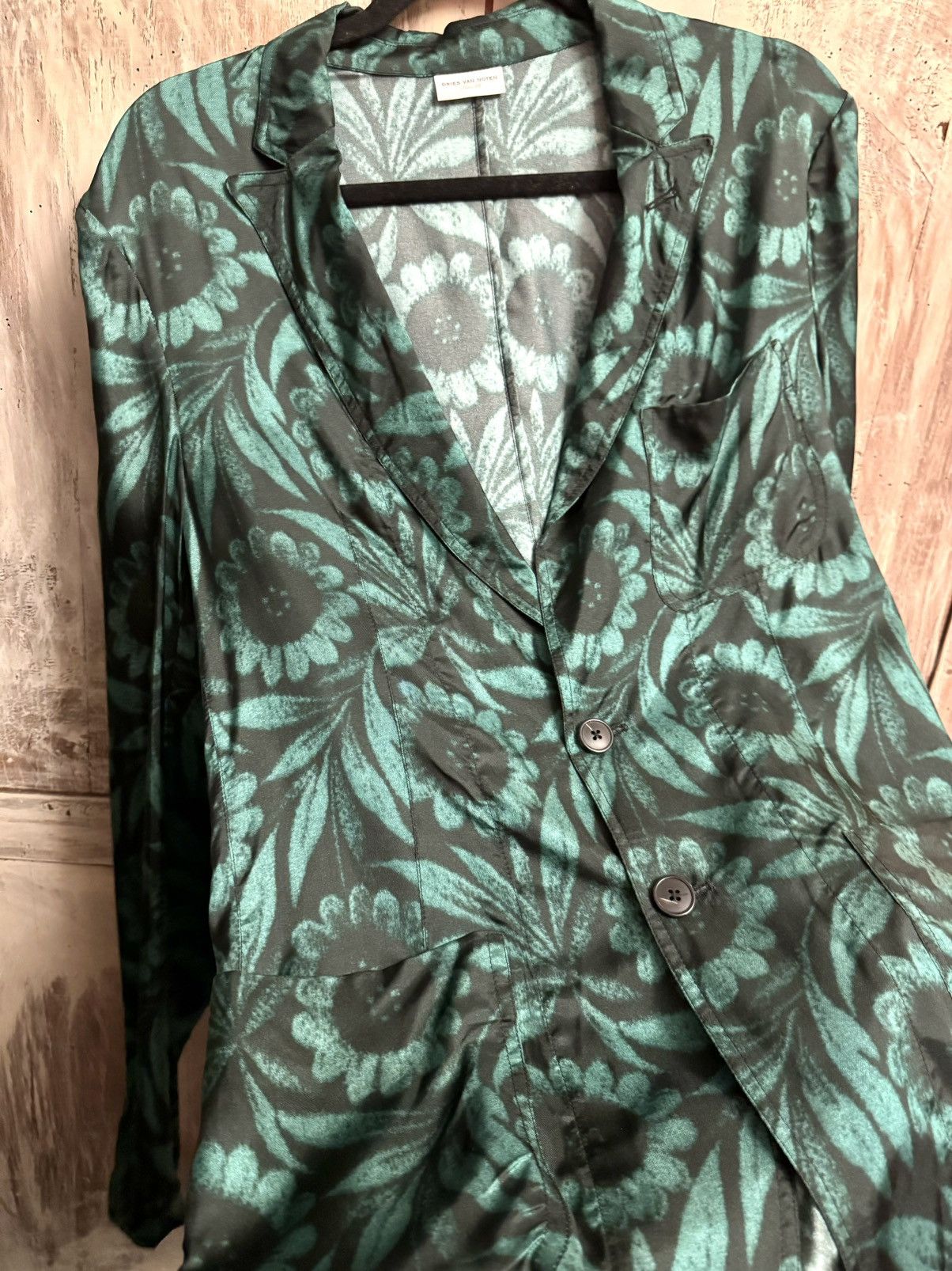 Dries Van Noten dries van noten runway printed blazer jacket 46 Size 46S - 10 Thumbnail