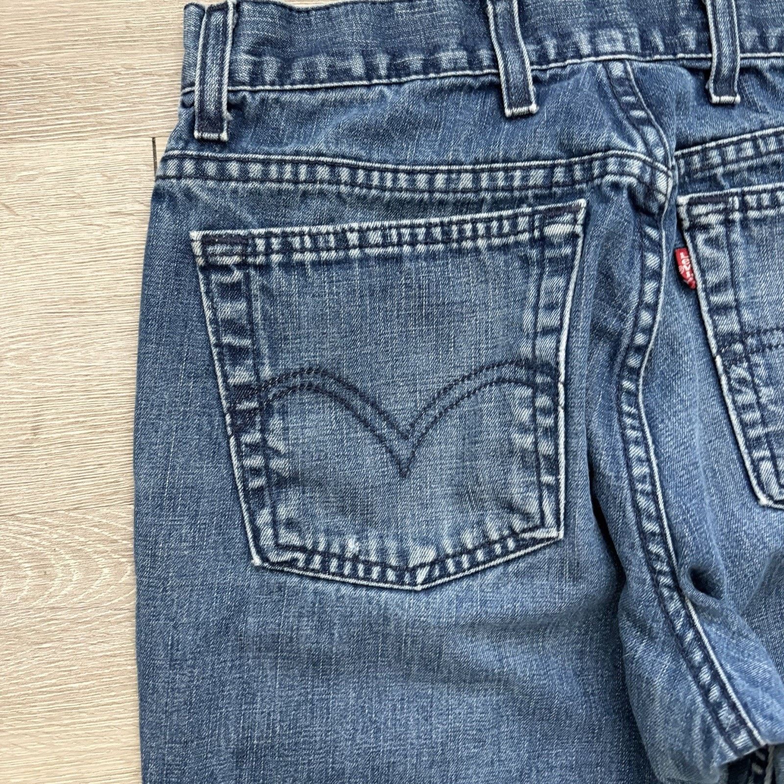 Levi's Rare Vintage 90s Levi’s Sta Prest 31x27 Denim Blue Jeans Size US 31 - 4 Thumbnail
