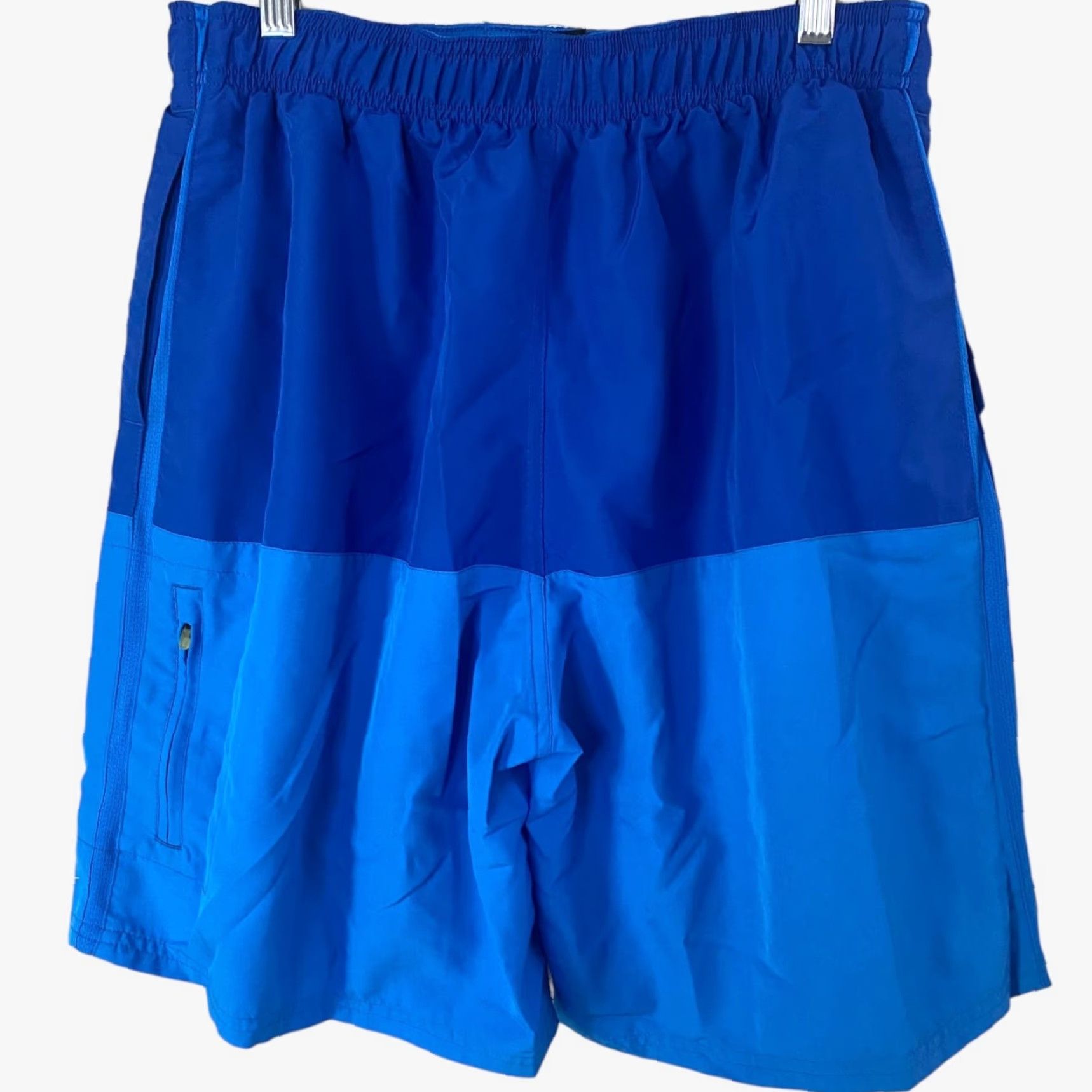 Nike Nike Two Tone Blue Color Block Swim Trunks Shorts Men's L Beach Surf Trunks Size US 33 - 4 Thumbnail