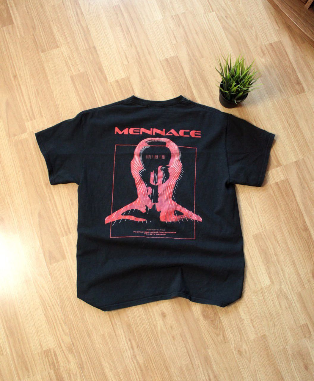 Menace 🔥 Mennace Art Avant Garde Y2K T Shirt Punk Gothic Tee Size US M / EU 48-50 / 2 - 1 Thumbnail