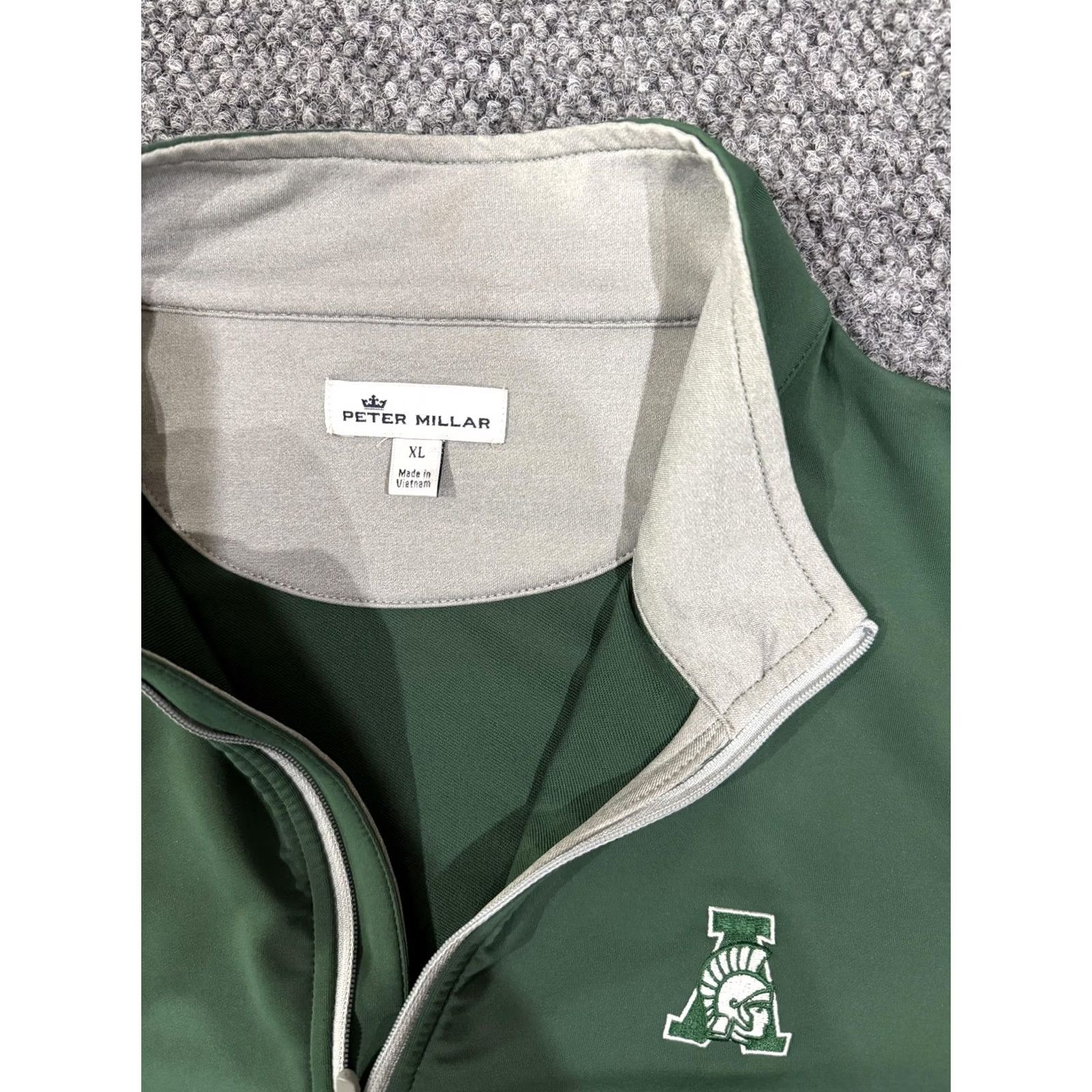 Peter Millar Peter Millar Quarter Zip Pullover Mens XL Green Golf Lightweight Stretch Top Size US XL / EU 56 / 4 - 3 Thumbnail
