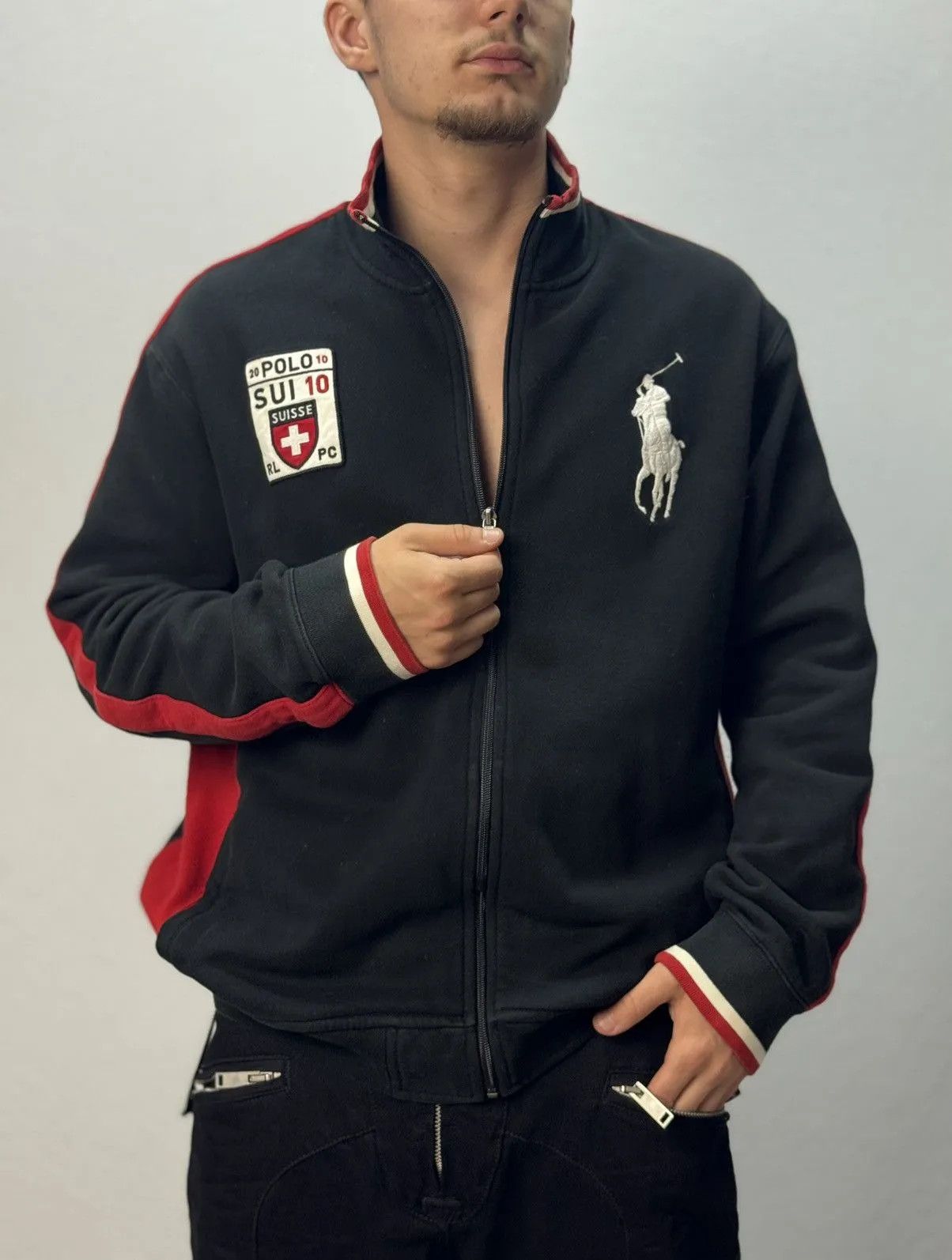Polo Ralph Lauren Vintage Polo Ralph Lauren Suisse Sui Tracksuit Jacket Y2k Size US XL / EU 56 / 4 - 9 Thumbnail
