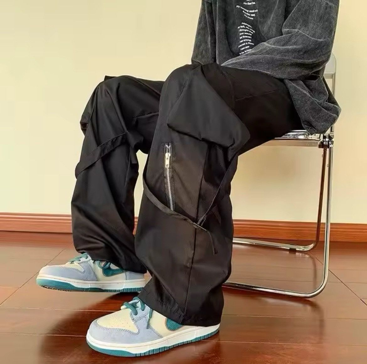 Japanese Brand × Vintage Japanese Streetwear Baggy Pants Size US 32 / EU 48 - 2 Thumbnail