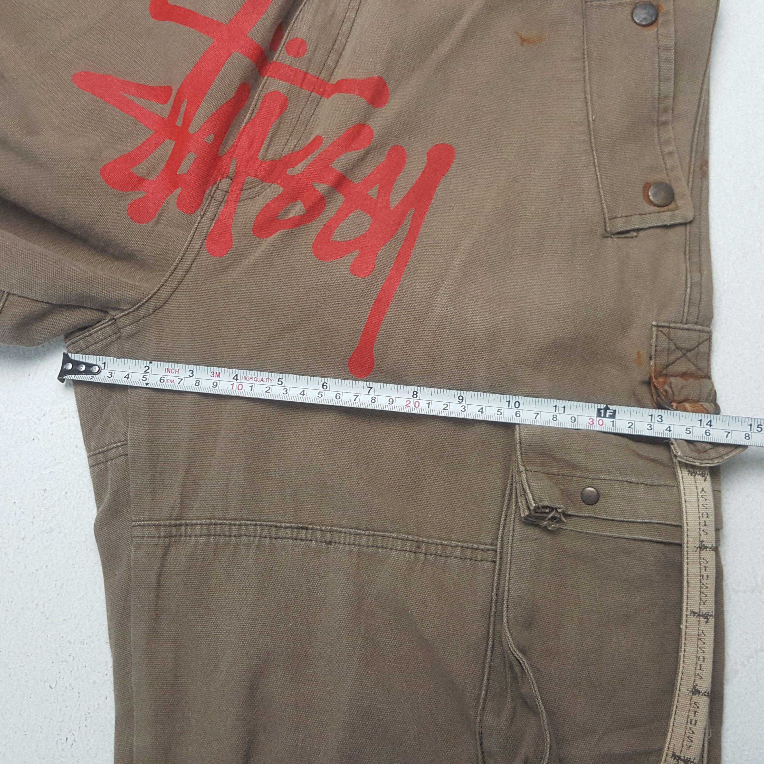 Stussy × Vintage Vintage Stussy USA Custom Big Art Logo Pants Size US 35 - 9 Thumbnail