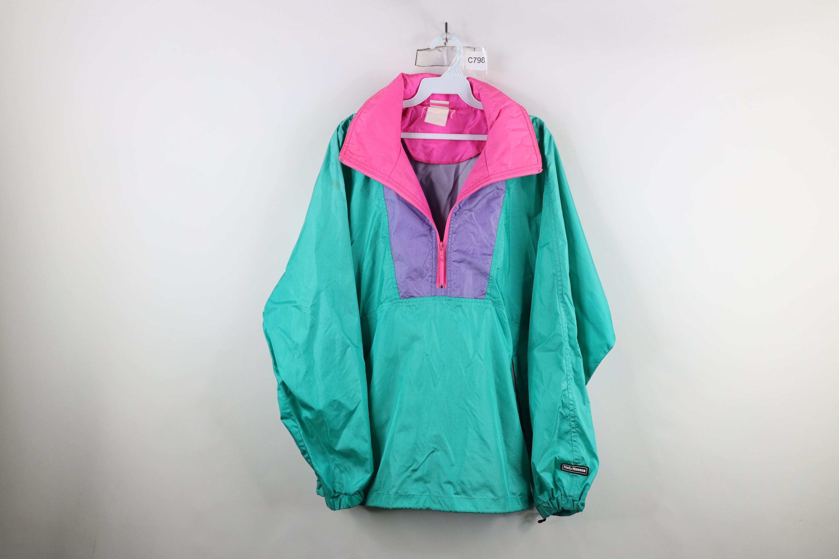 Helly Hansen × Vintage Vintage 90s Helly Hansen Block Pullover Windbreaker Jacket Size S / US 4 / IT 40 - 1 Thumbnail