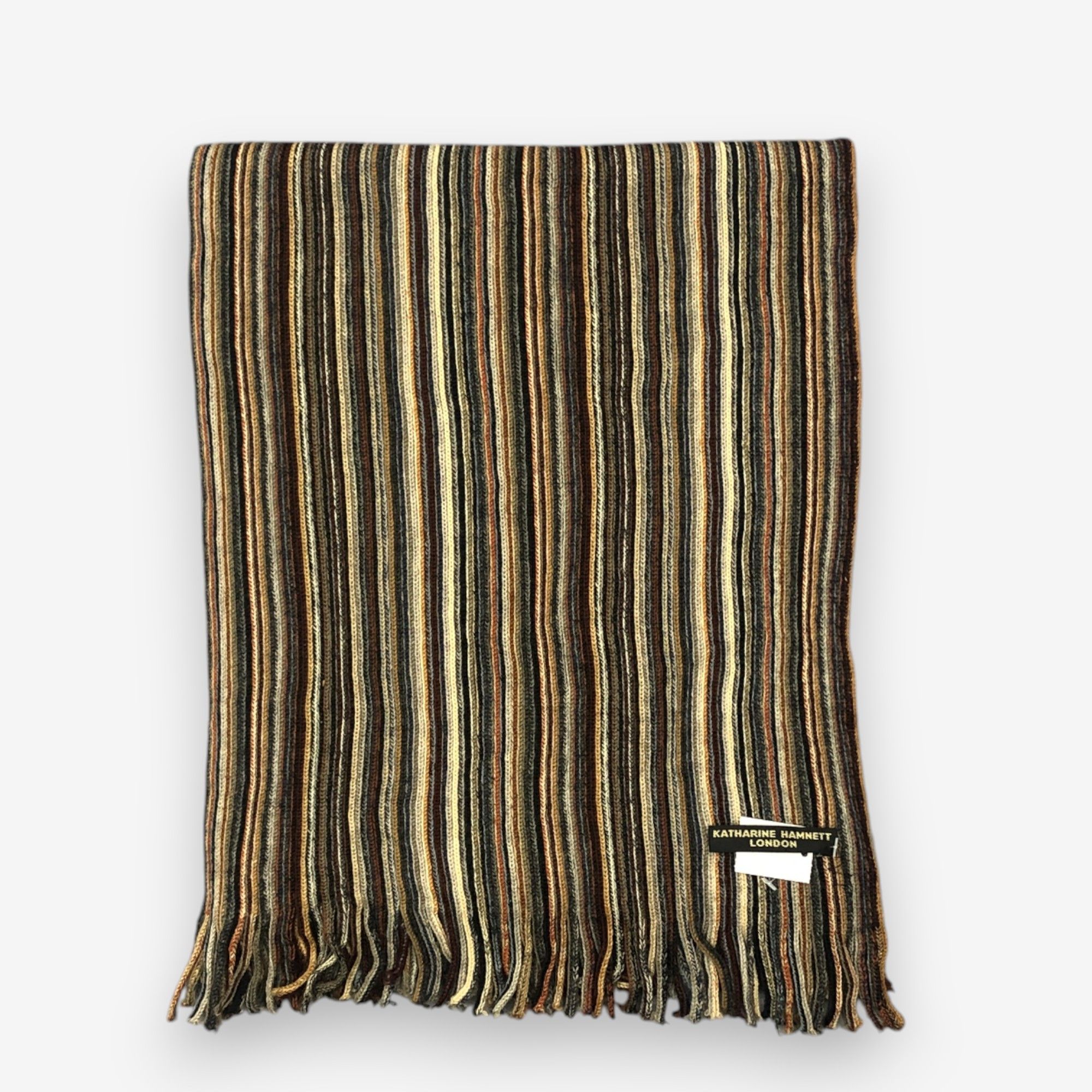 Katharine Hamnett London Vintage Katharine Hamnett London Scarf Muffler Wool Scarves Size ONE SIZE - 2 Thumbnail