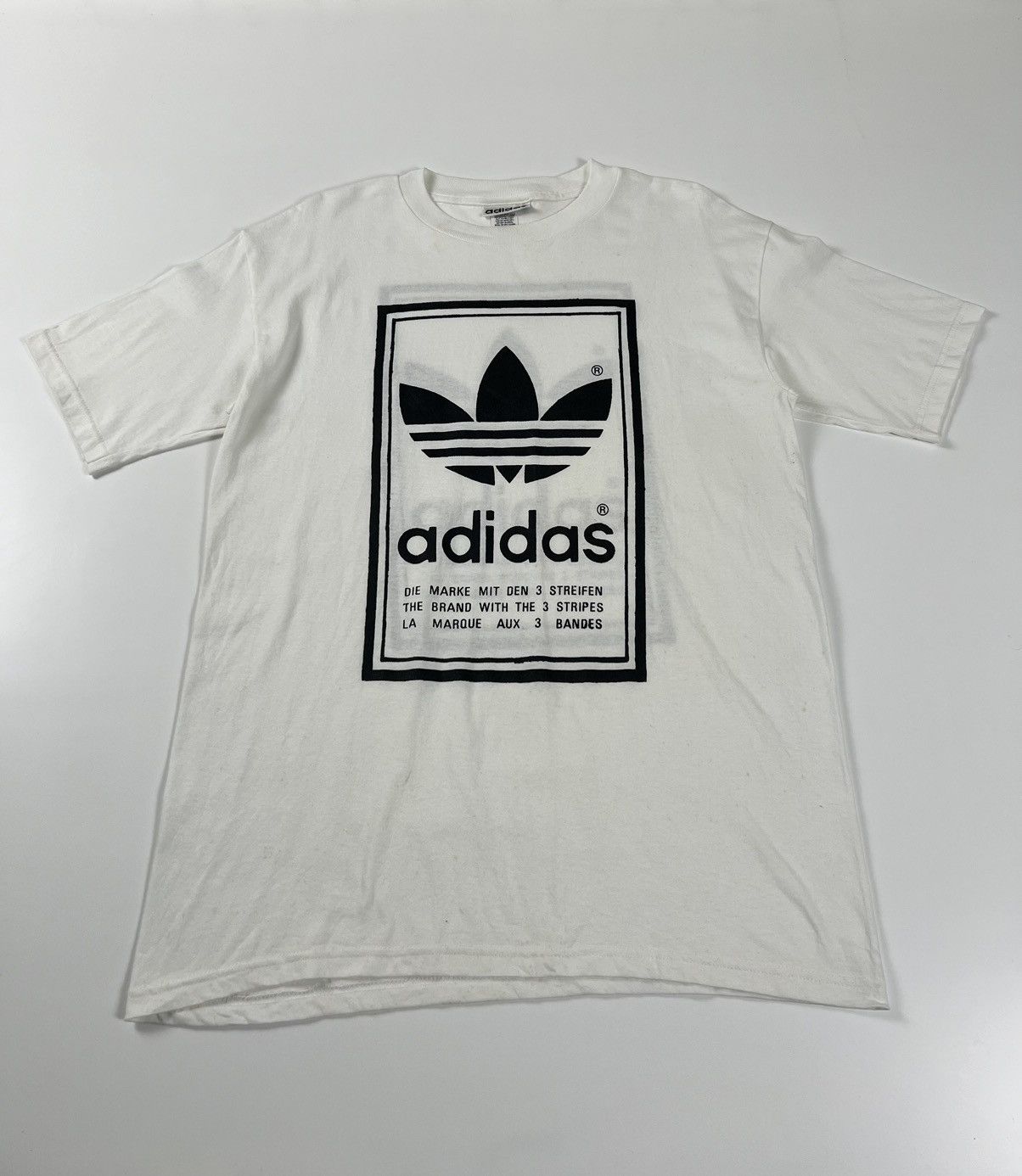 Adidas × Vintage Adidas Big Logo Made In USA Size M Tshirt Size US M / EU 48-50 / 2 - 1 Thumbnail