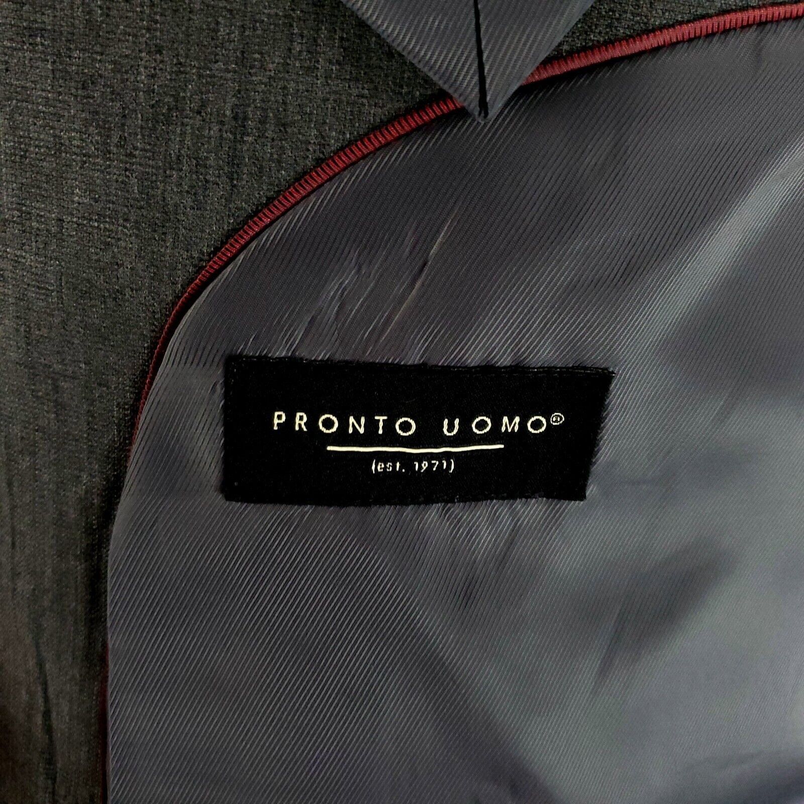 Pronto Uomo Pronto Uomo Wool Polyester 2 Button Suit Jacket 42R Or Slim Size 42R - 7 Thumbnail