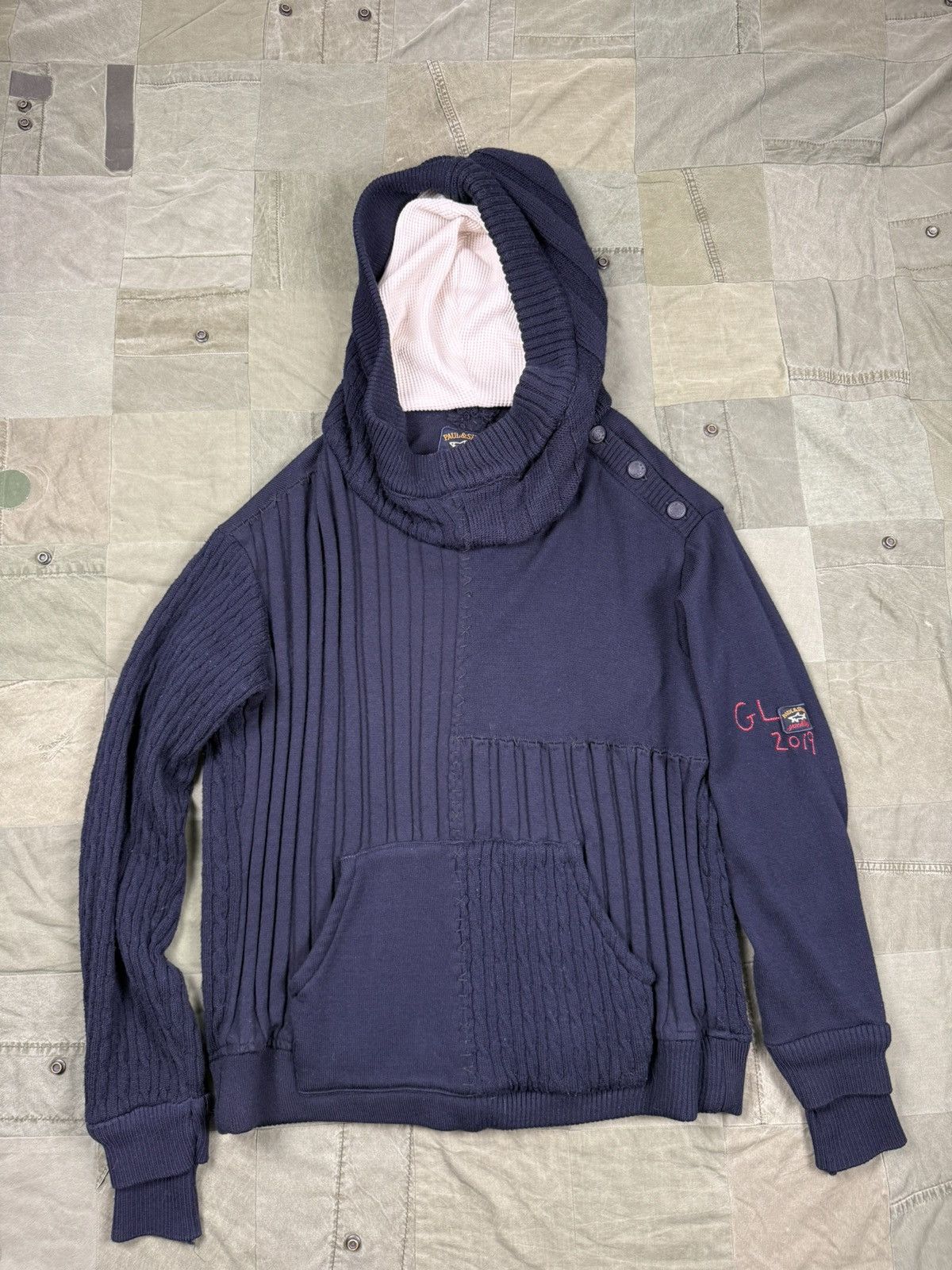 Greg Lauren × Paul & Shark Patchwork Hi-tech Hoodie Size US L / EU 52-54 / 3 - 1 Thumbnail