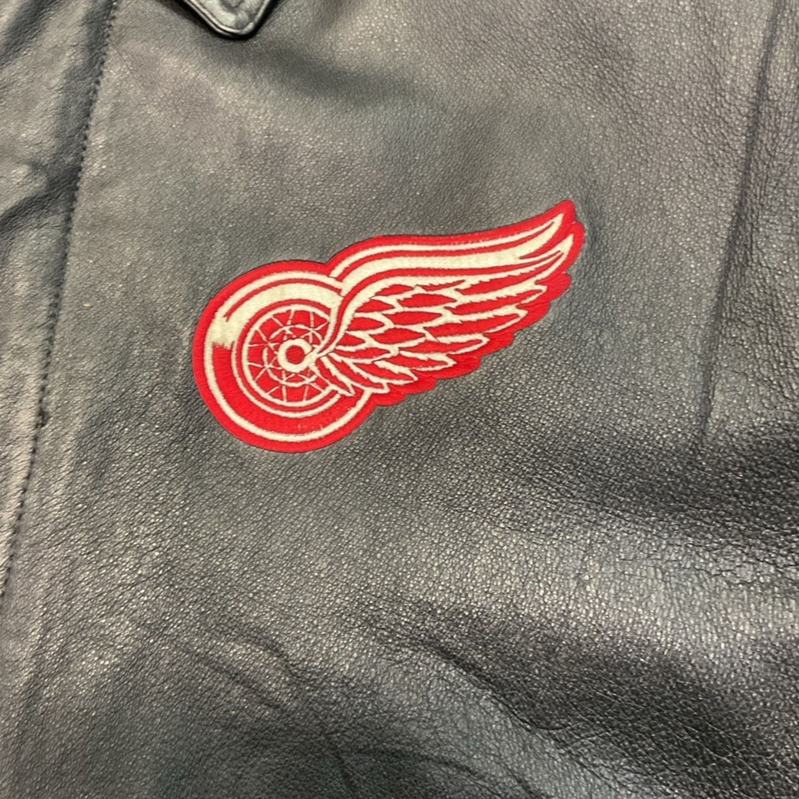 Pro Player Vintage 90’s Pro Player Red Wings Leather Jacket Size US L / EU 52-54 / 3 - 8 Thumbnail