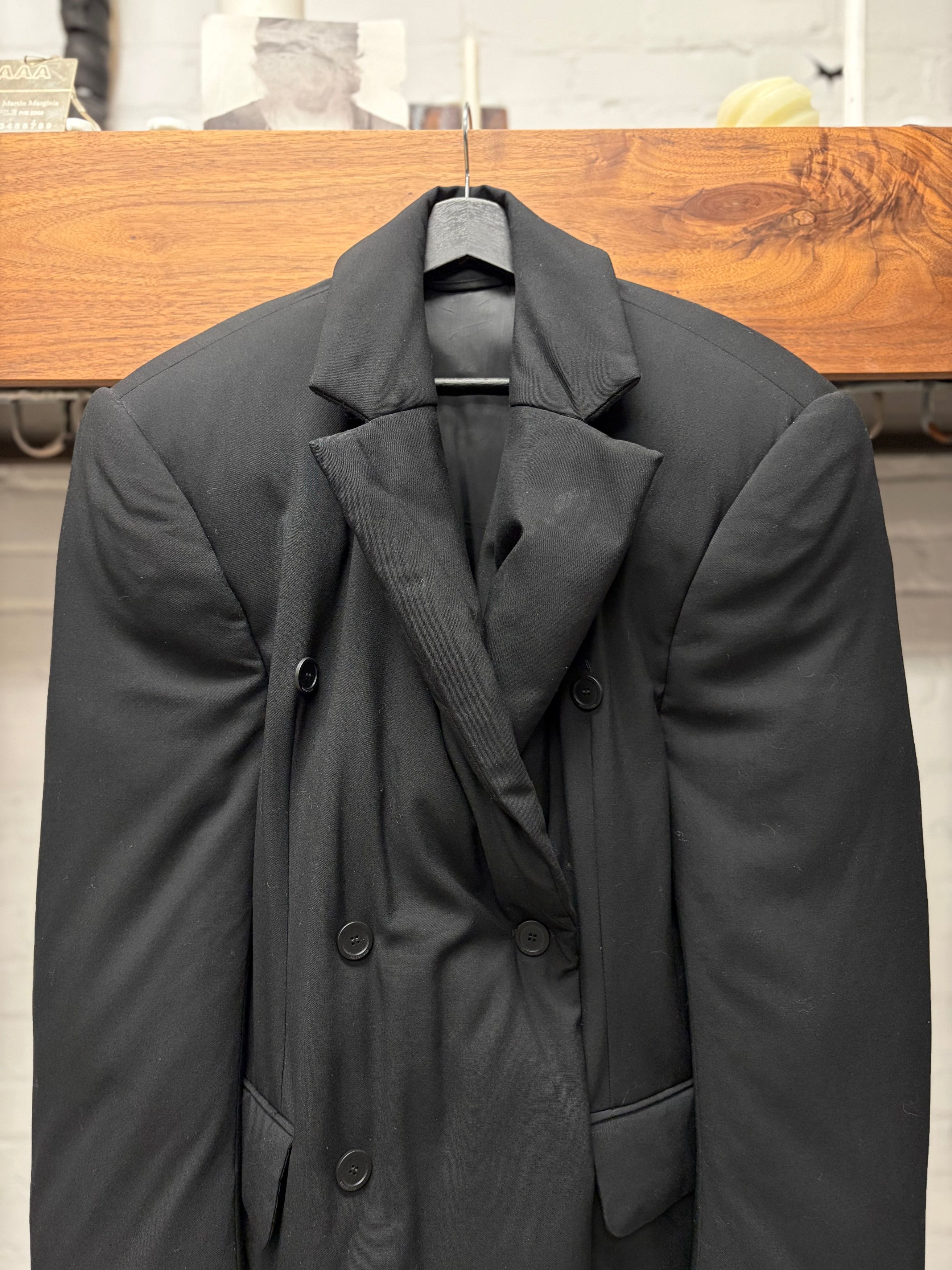 AW2024 Balenciaga Padded Shoulder Double Breasted Jacket