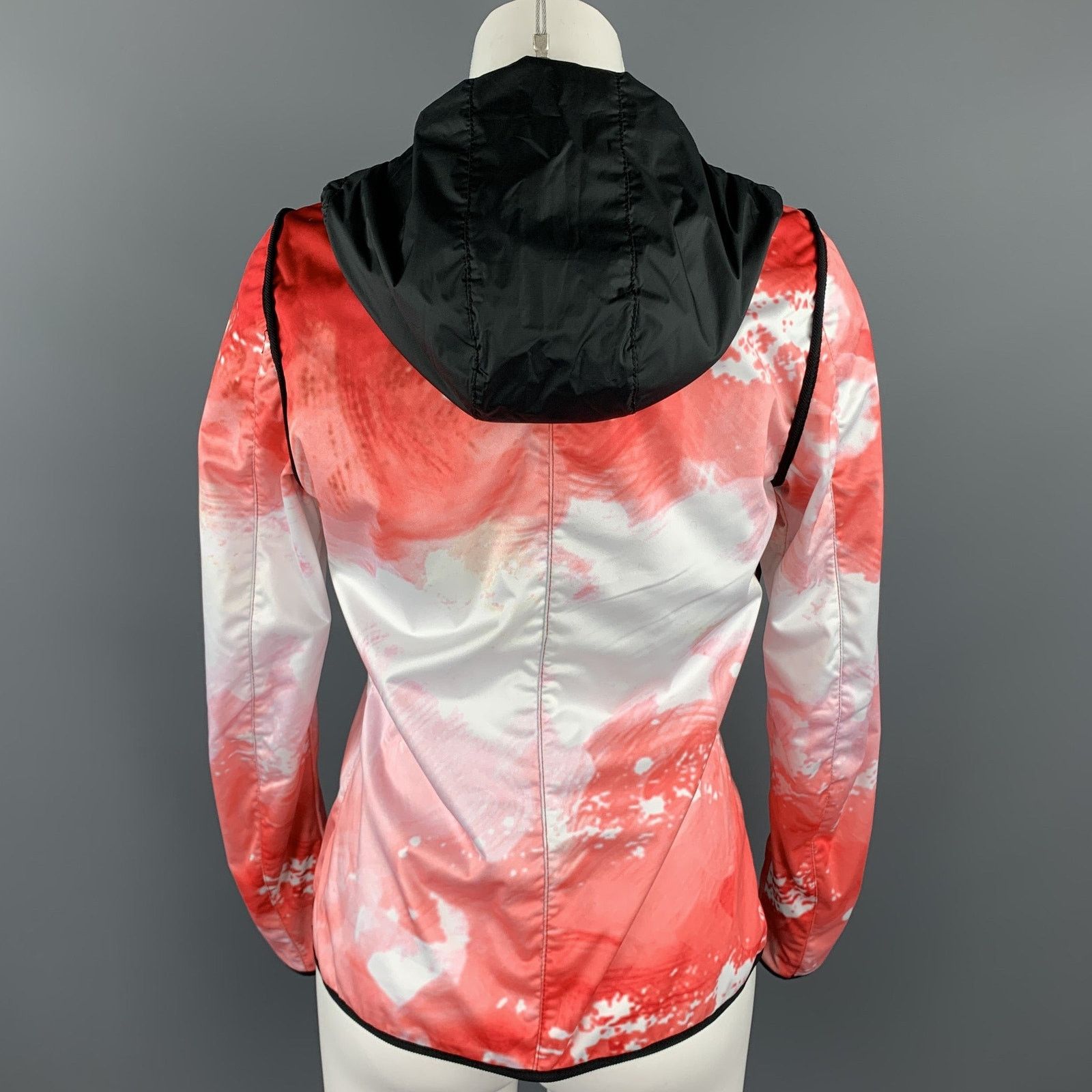 Other KRU Size 4 Black & Red Polyamide Reversible Hooded Jacket Size S / US 4 / IT 40 - 6 Thumbnail