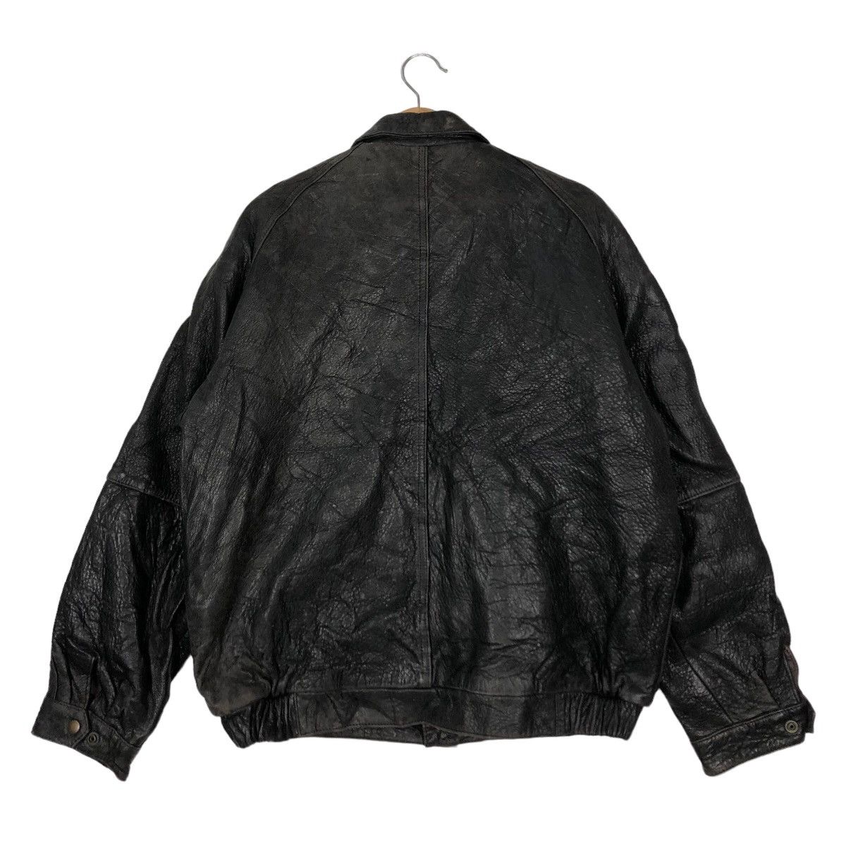 Genuine Leather VINTAGE BOMBER GENUINE LEATHER JACKET MELOCE ISSEY MIYAKE Size US L / EU 52-54 / 3 - 7 Thumbnail