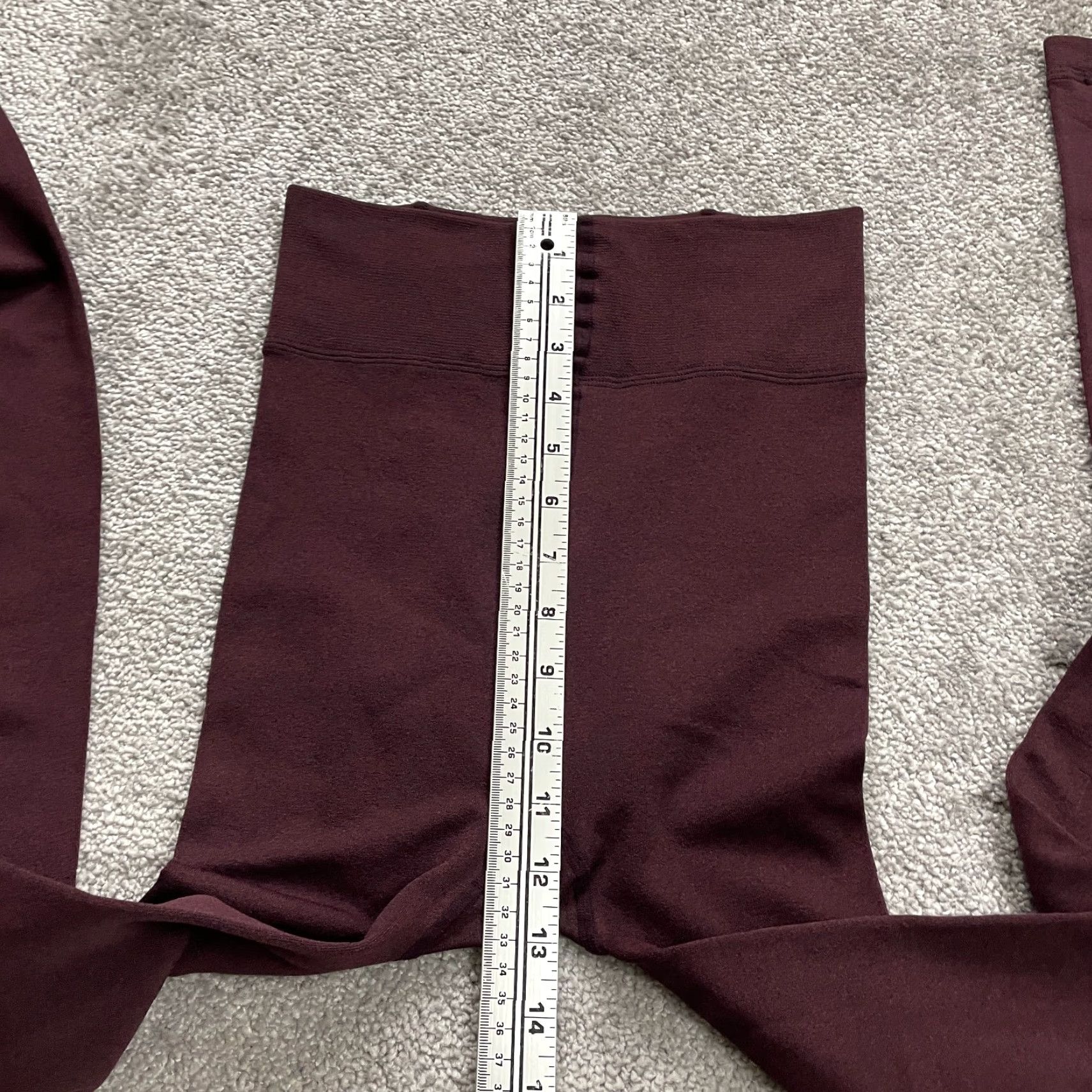 Vintage Warners Blissful Benefits Leggings Women 2-3XL Maroon Athletic Compression Size 26" / US 2 / IT 38 - 7 Thumbnail