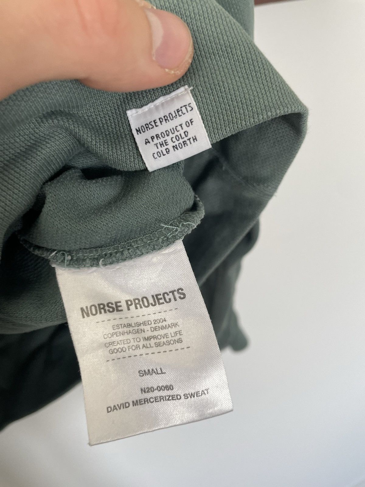 Norse Projects Norse Project Washed Green Basic Ls High Quality Longsleeve Size US S / EU 44-46 / 1 - 4 Thumbnail