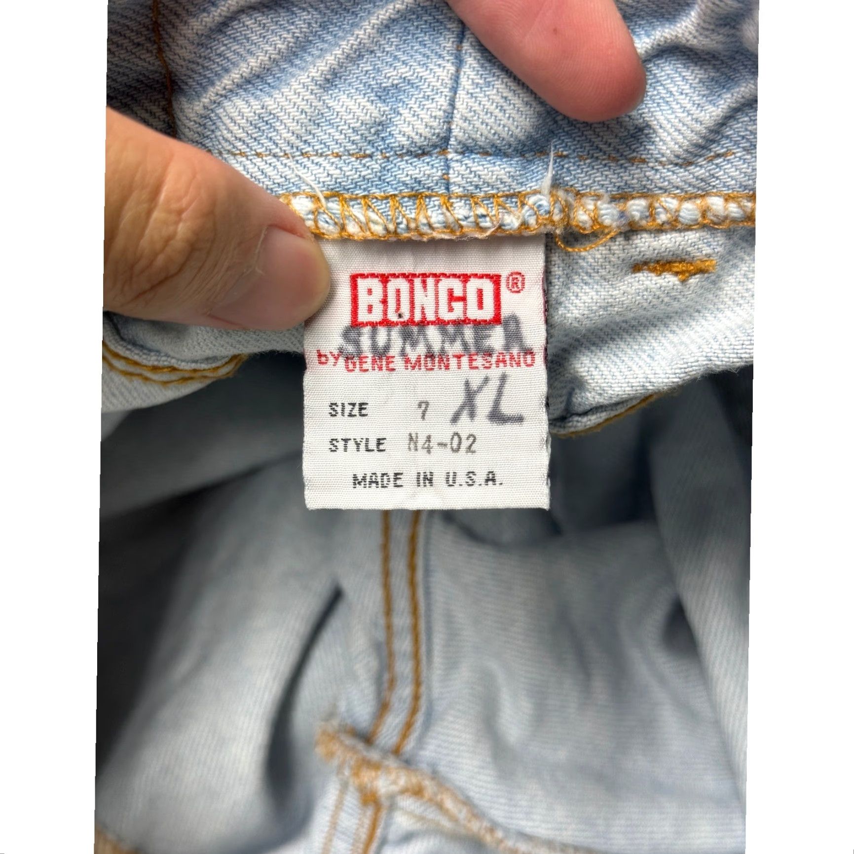 Vintage VINTAGE Bongo Jeans Women High Waisted Light Wash 26x31 Straight XL 90s Womens Jeans Size 40" / US 18 - 5 Thumbnail
