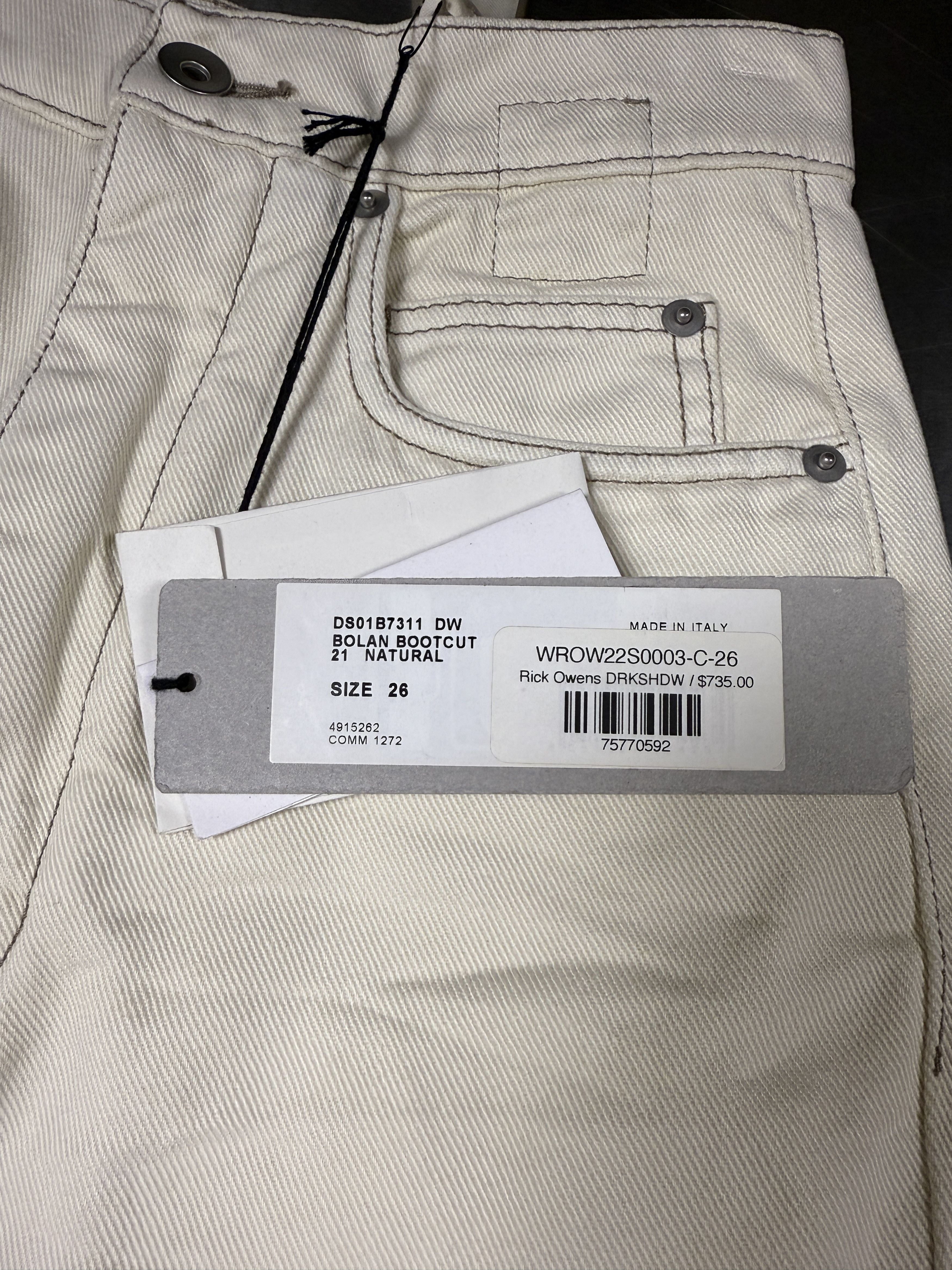 Rick Owens × Rick Owens Drkshdw $735 Rick Owens DRKSHDW Bolan Bootcut Jeans Size 26" / US 2 / IT 38 - 4 Thumbnail