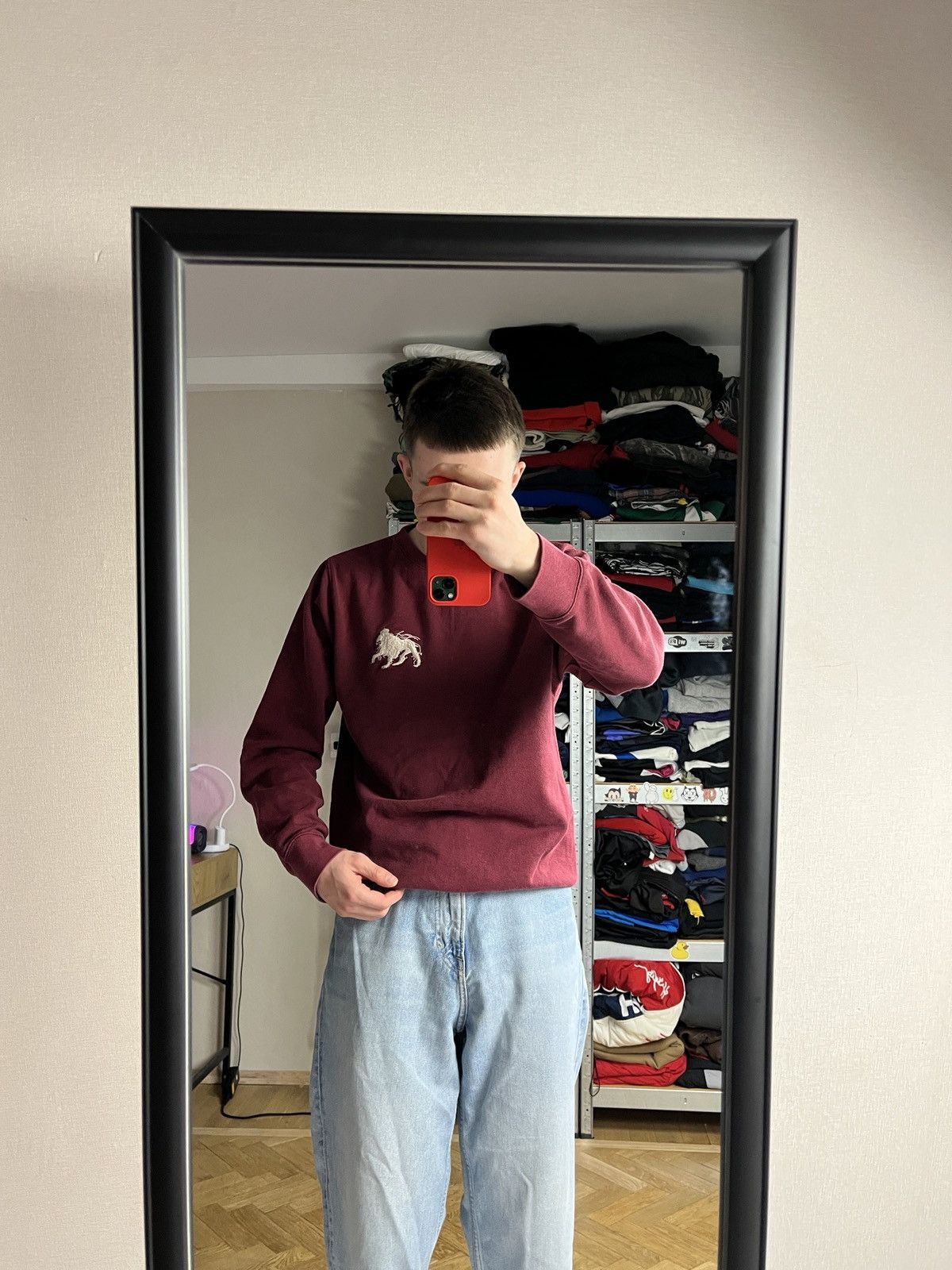 Japanese Brand Vintage Stussy Tiger Logo Sweatshirt 00’s Rare Boxy Hype Y2k Size US M / EU 48-50 / 2 - 2 Thumbnail